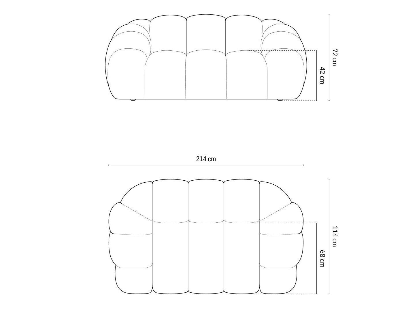 Kauč Cirnolu 100 (Bubble 13)