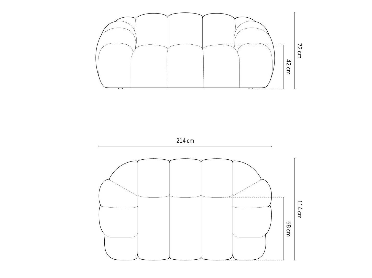 Kauč Cirnolu 100 (Bubble 15)