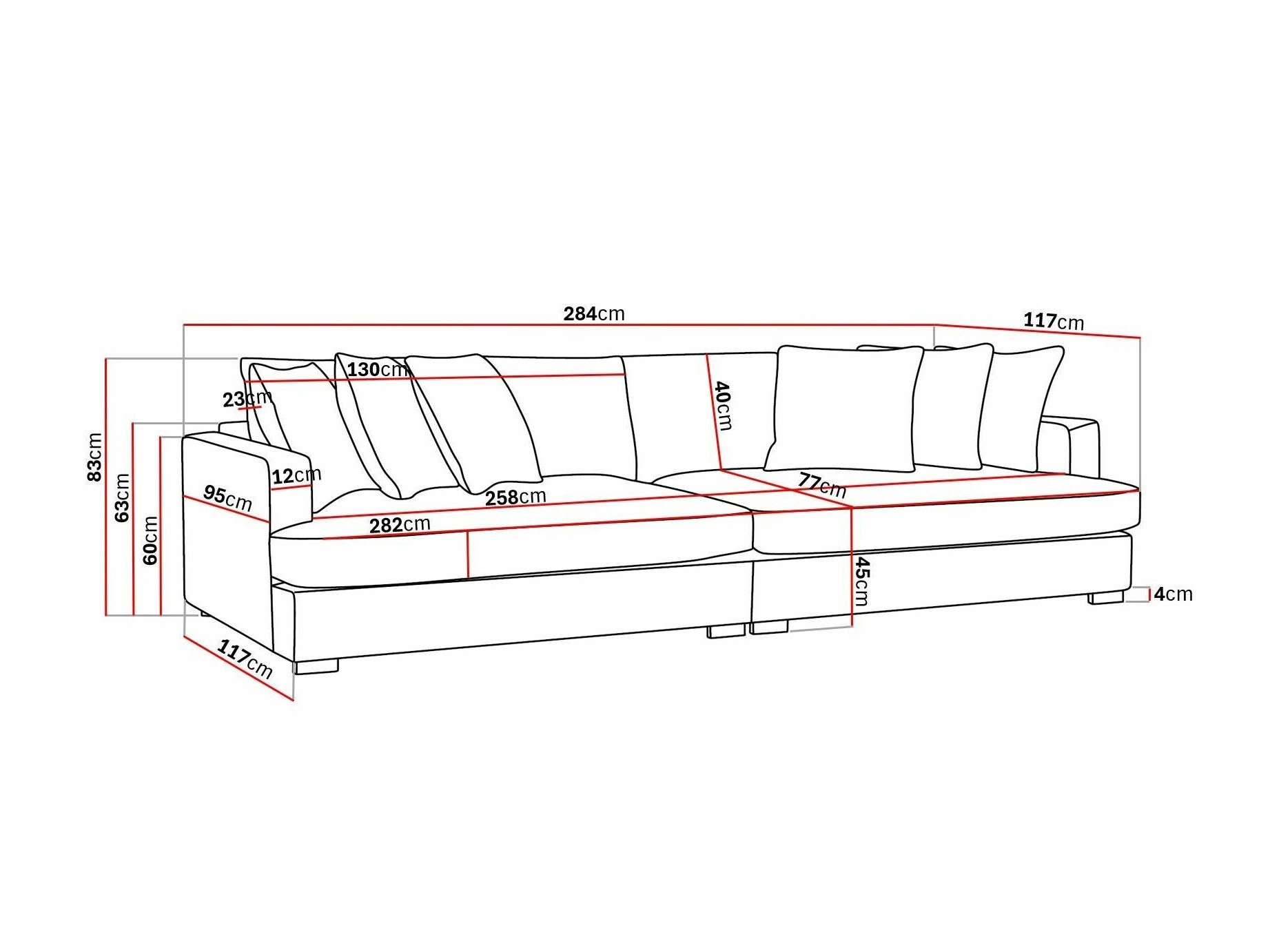 Kauč Tivsoe 107 (Storm 02)