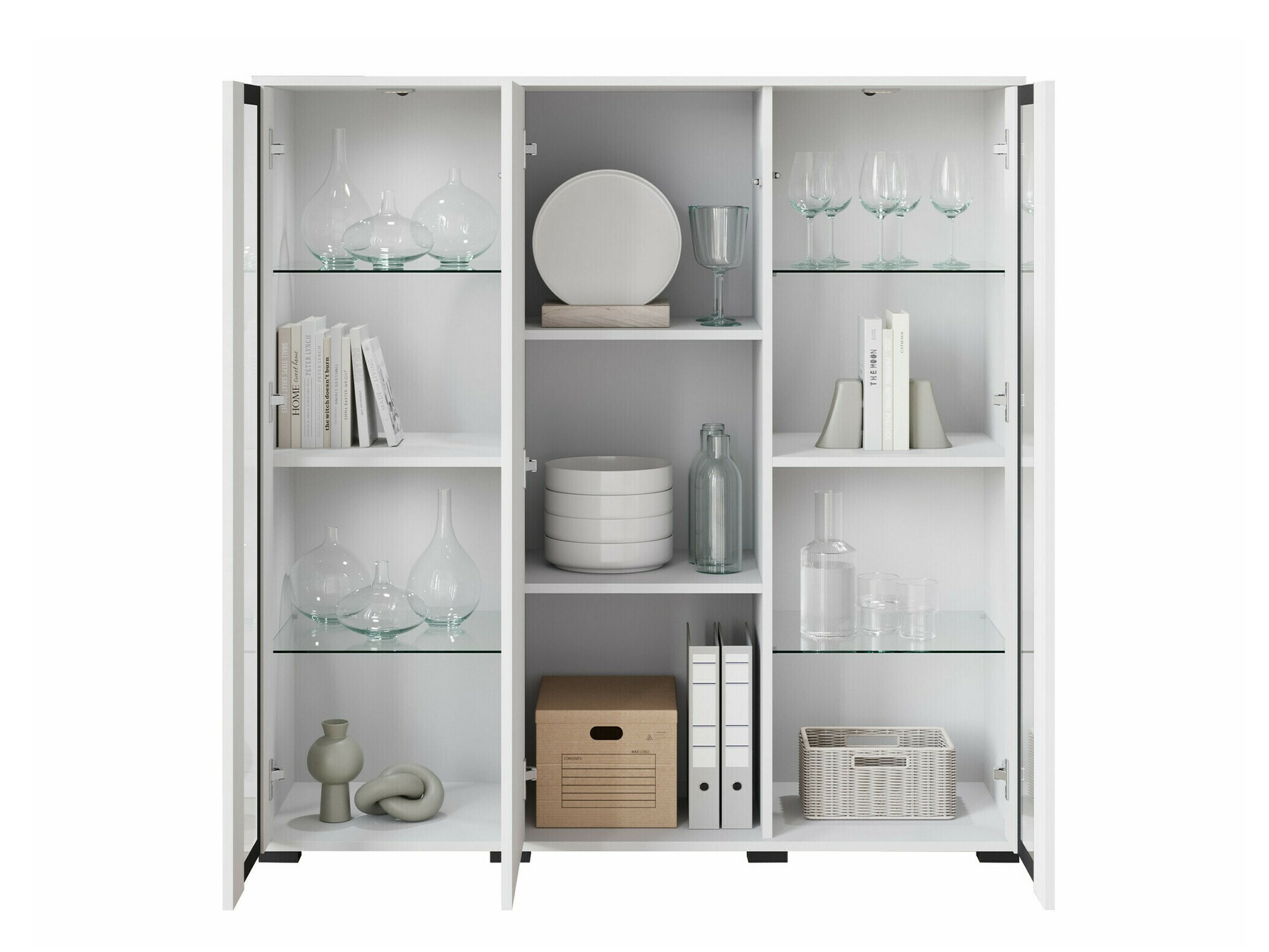 Ormarić Torcame 100 (Bijela + Sjajno bijela)