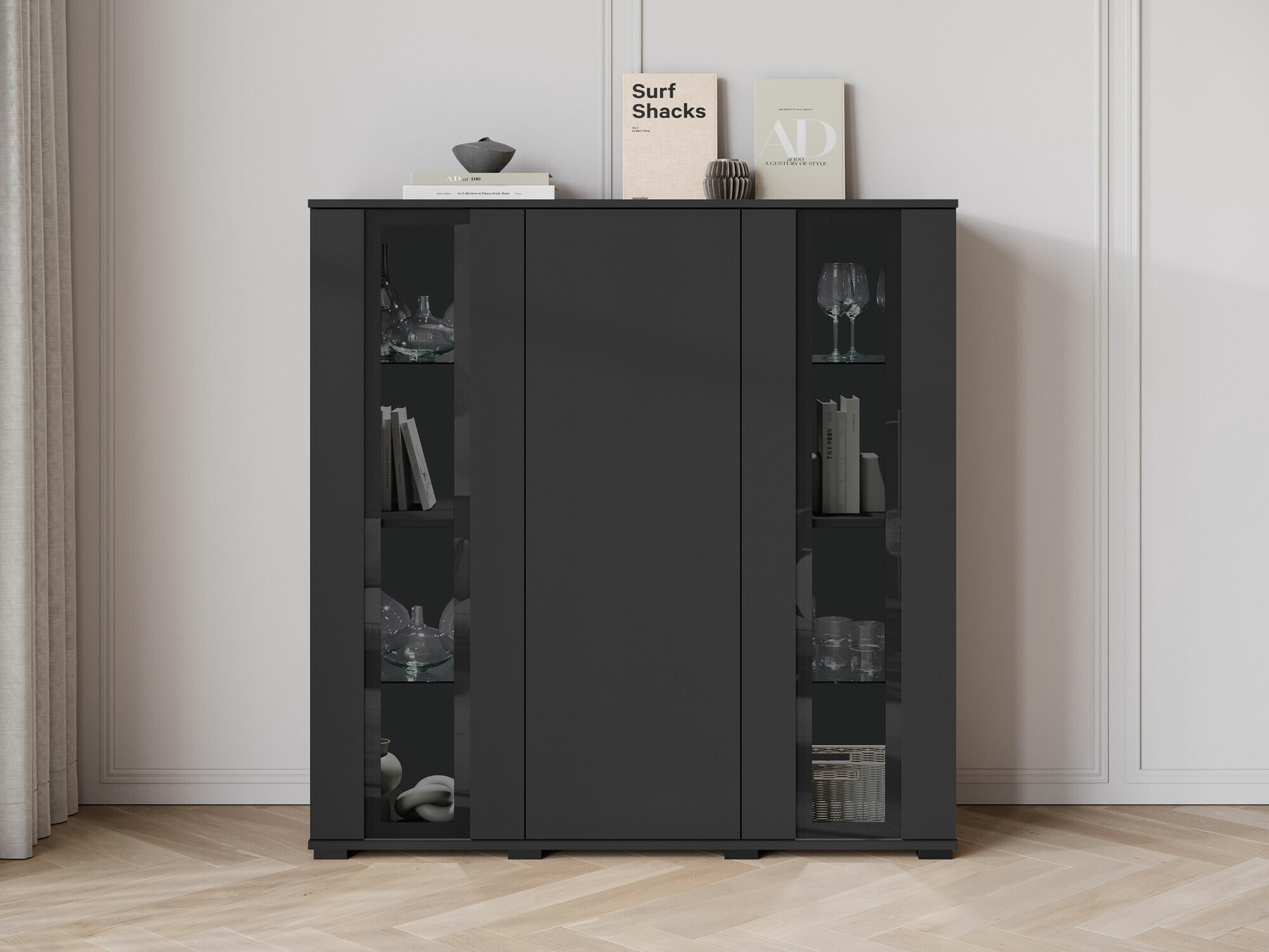 Ormarić Torcame 100 (Crna)