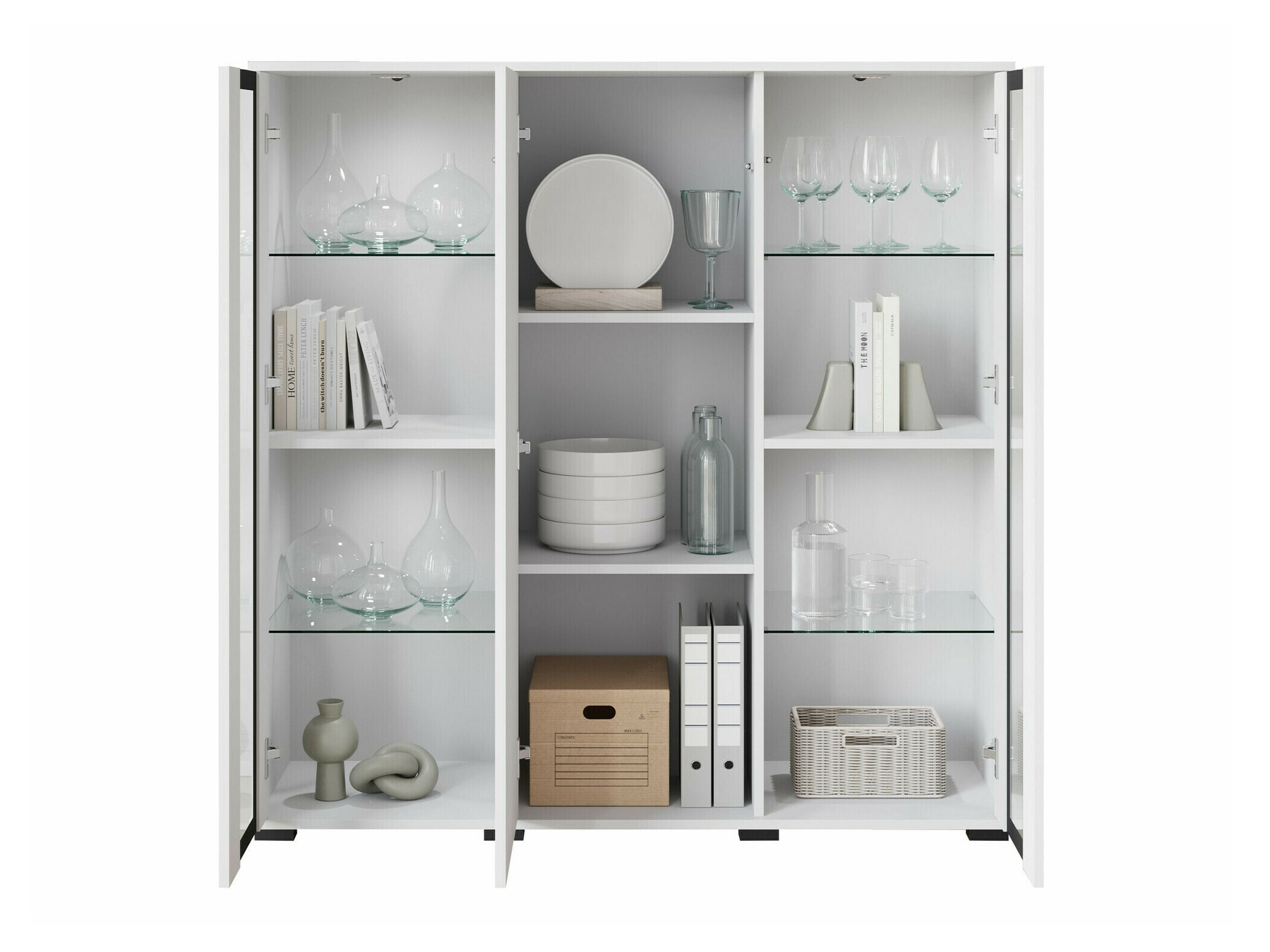 Ormarić Torcame 100 (Hrast Wotan + Sjajno bijela)