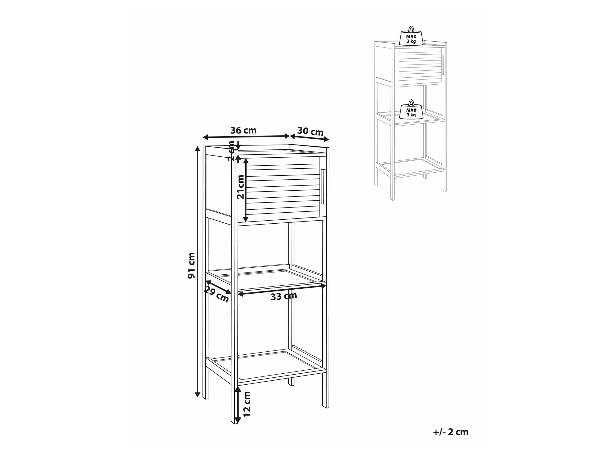 Kupaonska polica Berwyn 2682