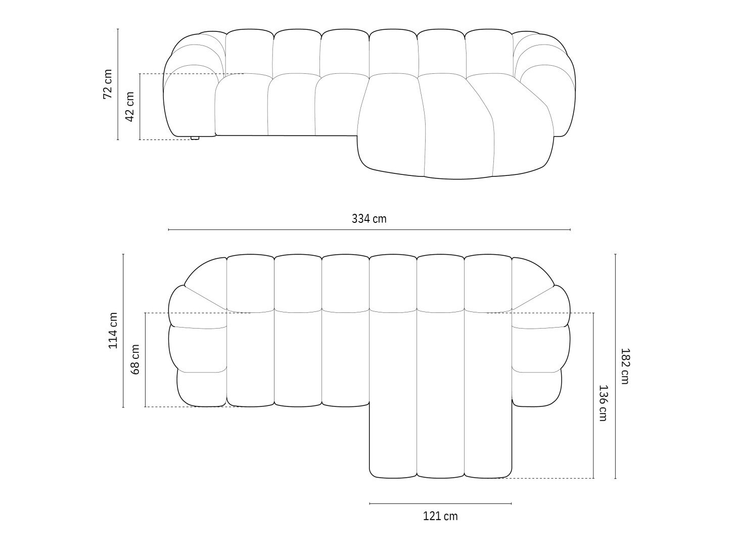 Kutna garnitura Cirnolu 103 (Bubble 03)