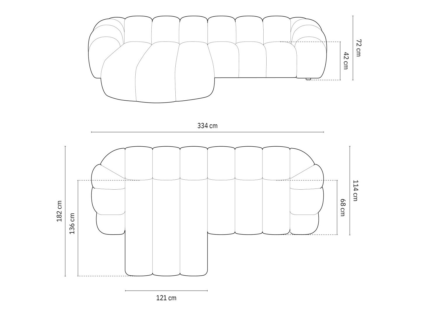Kutna garnitura Cirnolu 103 (Bubble 15)