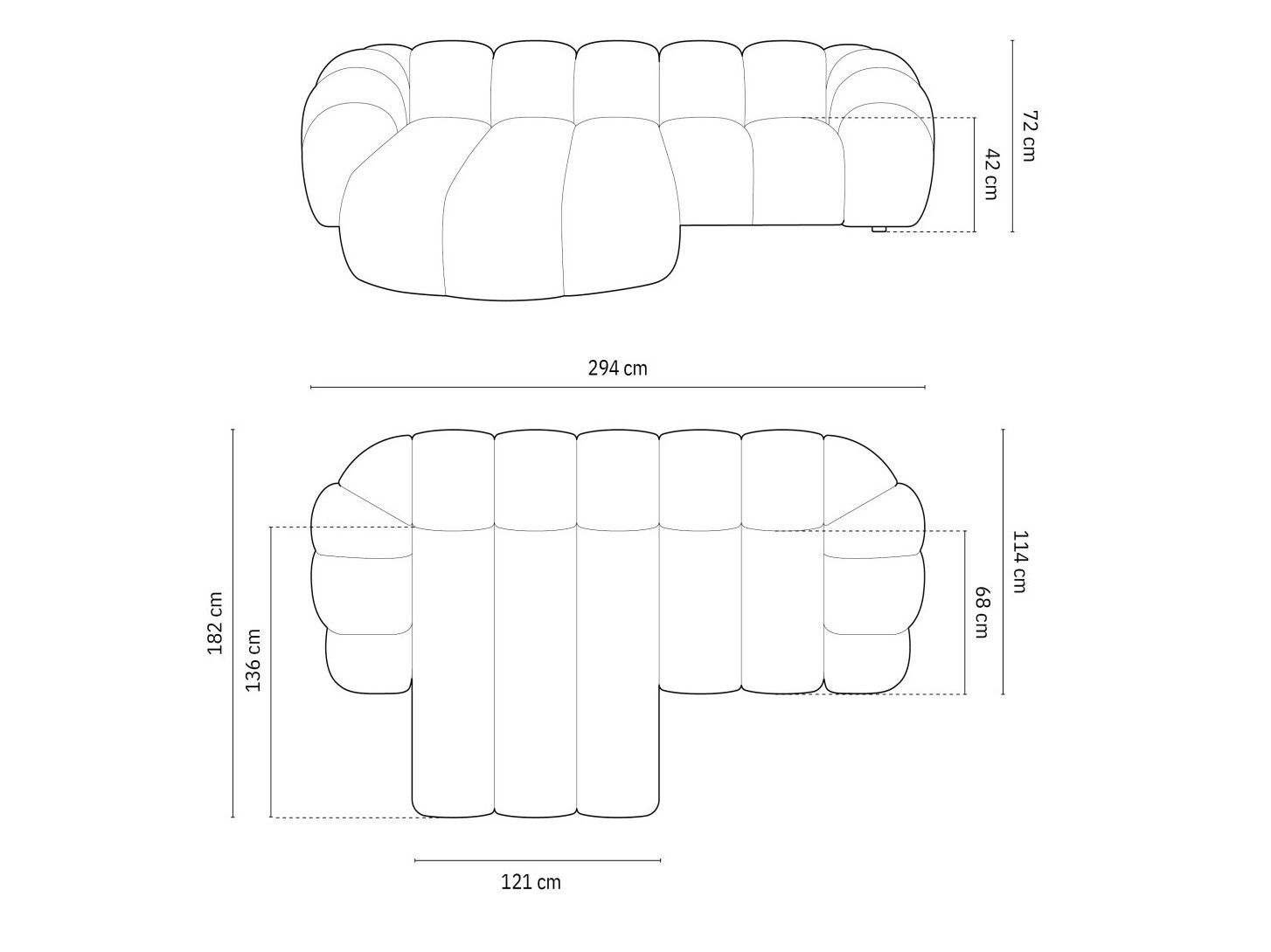 Kutna garnitura Cirnolu 105 (Bubble 03)