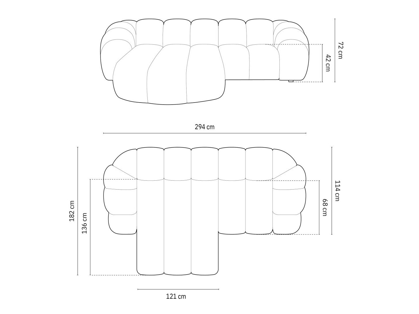 Kutna garnitura Cirnolu 105 (Bubble 15)