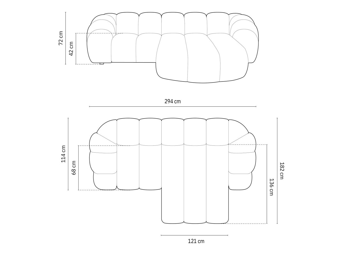 Kutna garnitura Cirnolu 105 (Bubble 17)
