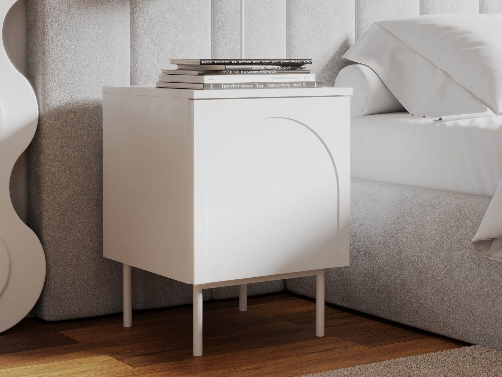 Noćni ormarić Burleson 109 (Bijela)