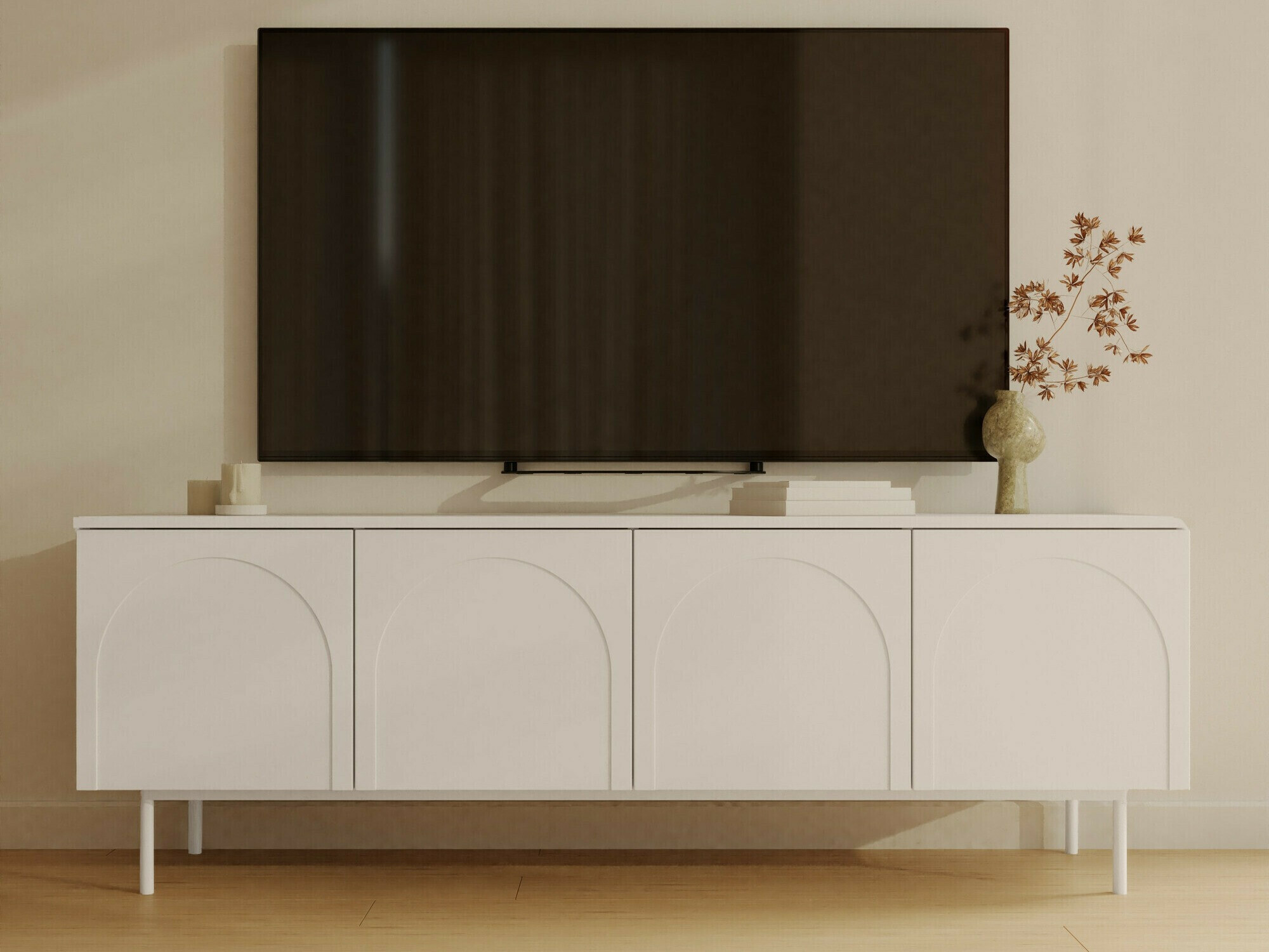 TV stol Burleson 108 (Bijela)