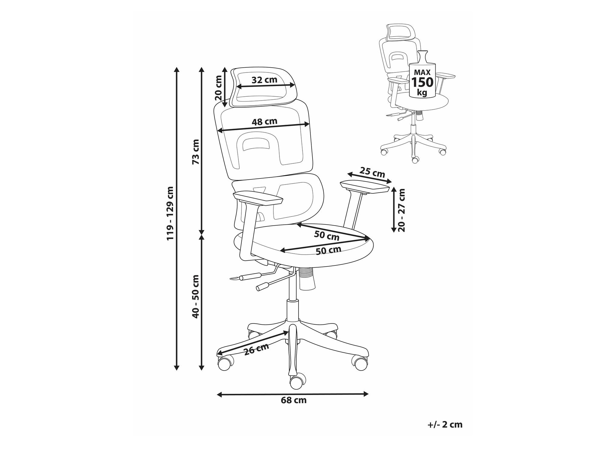 Uredska stolica Berwyn 2690