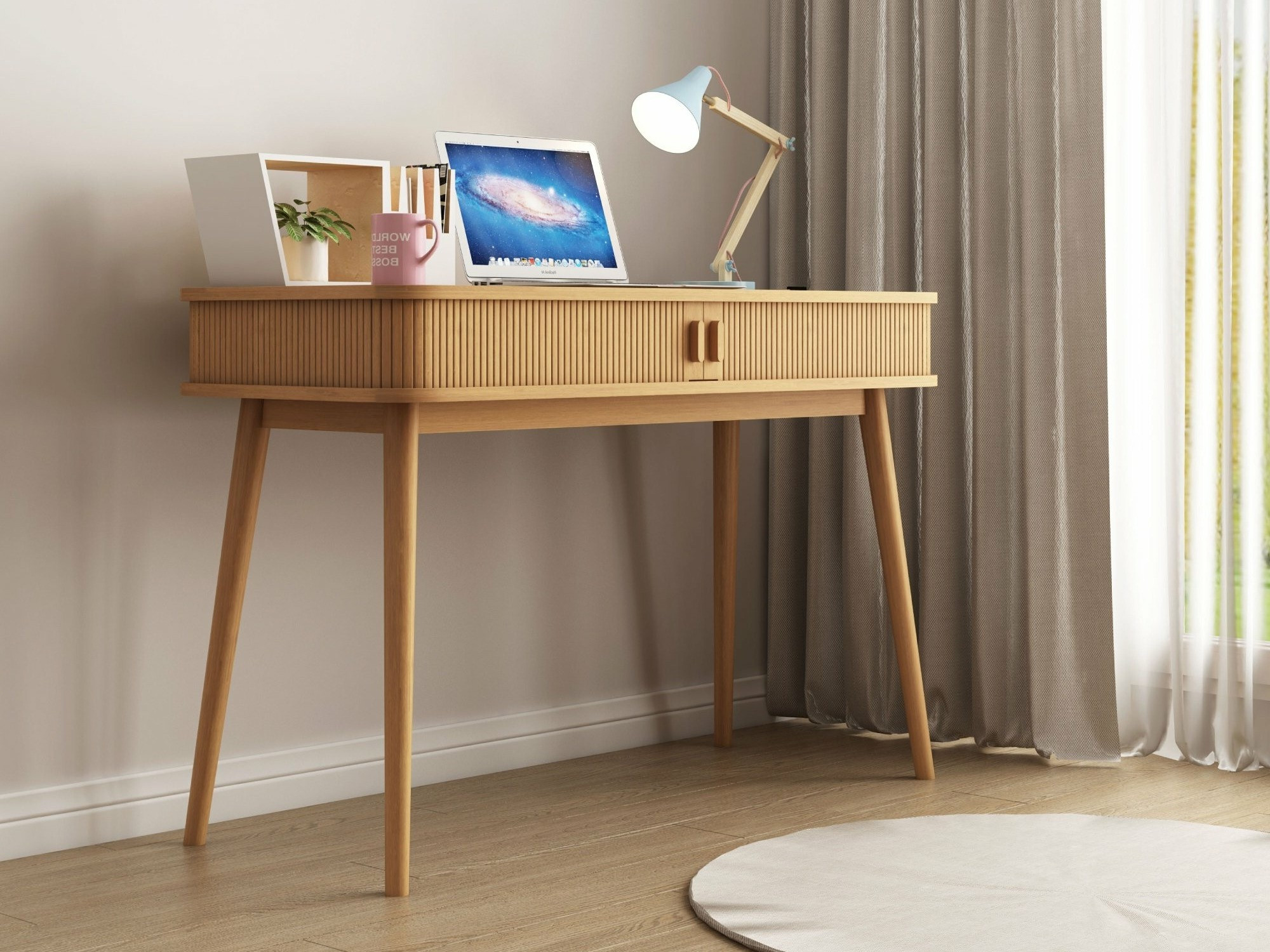 Uredski stol Burleson 469 (Svijetlo drvo)