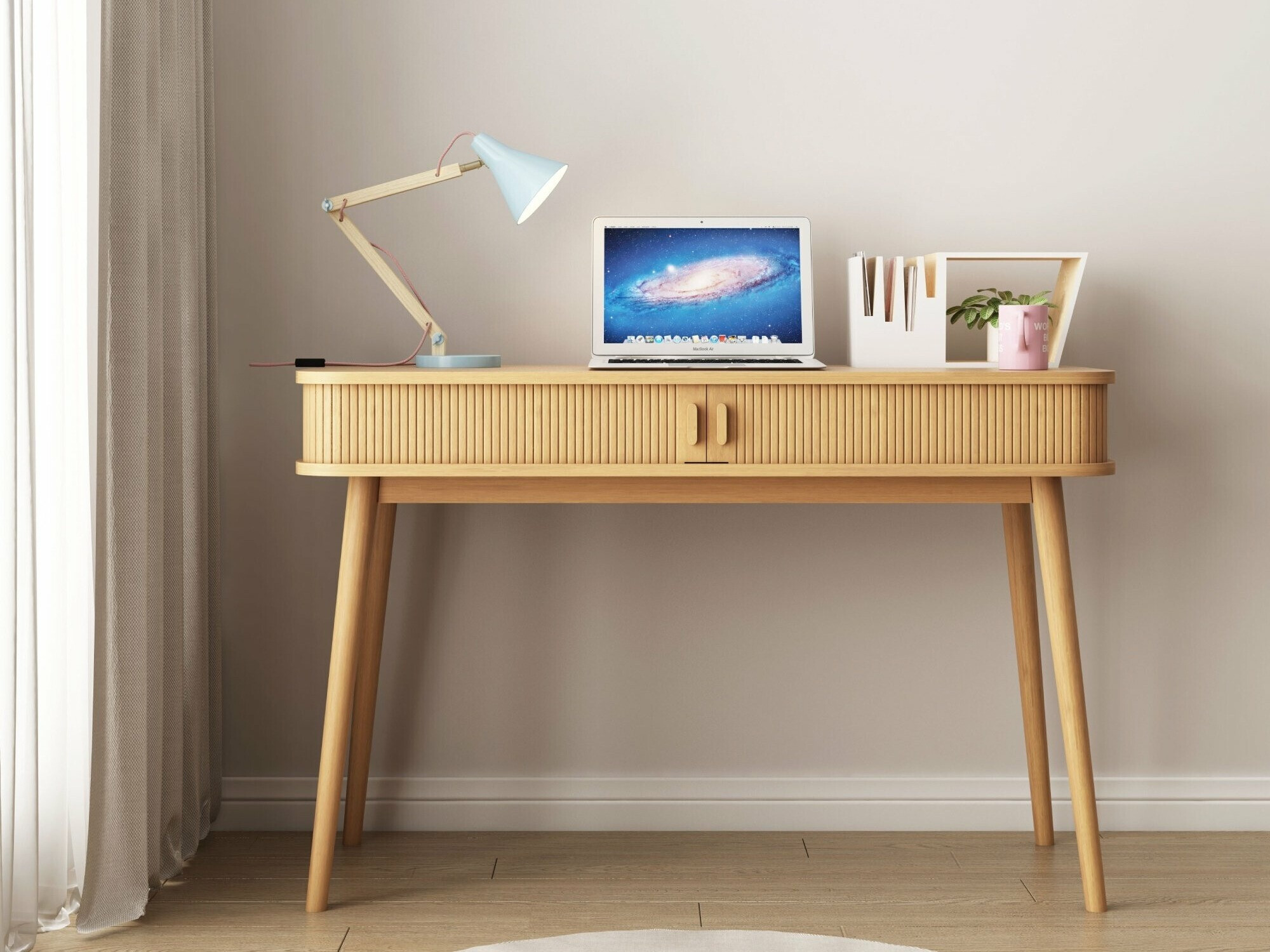 Uredski stol Burleson 469 (Svijetlo drvo)