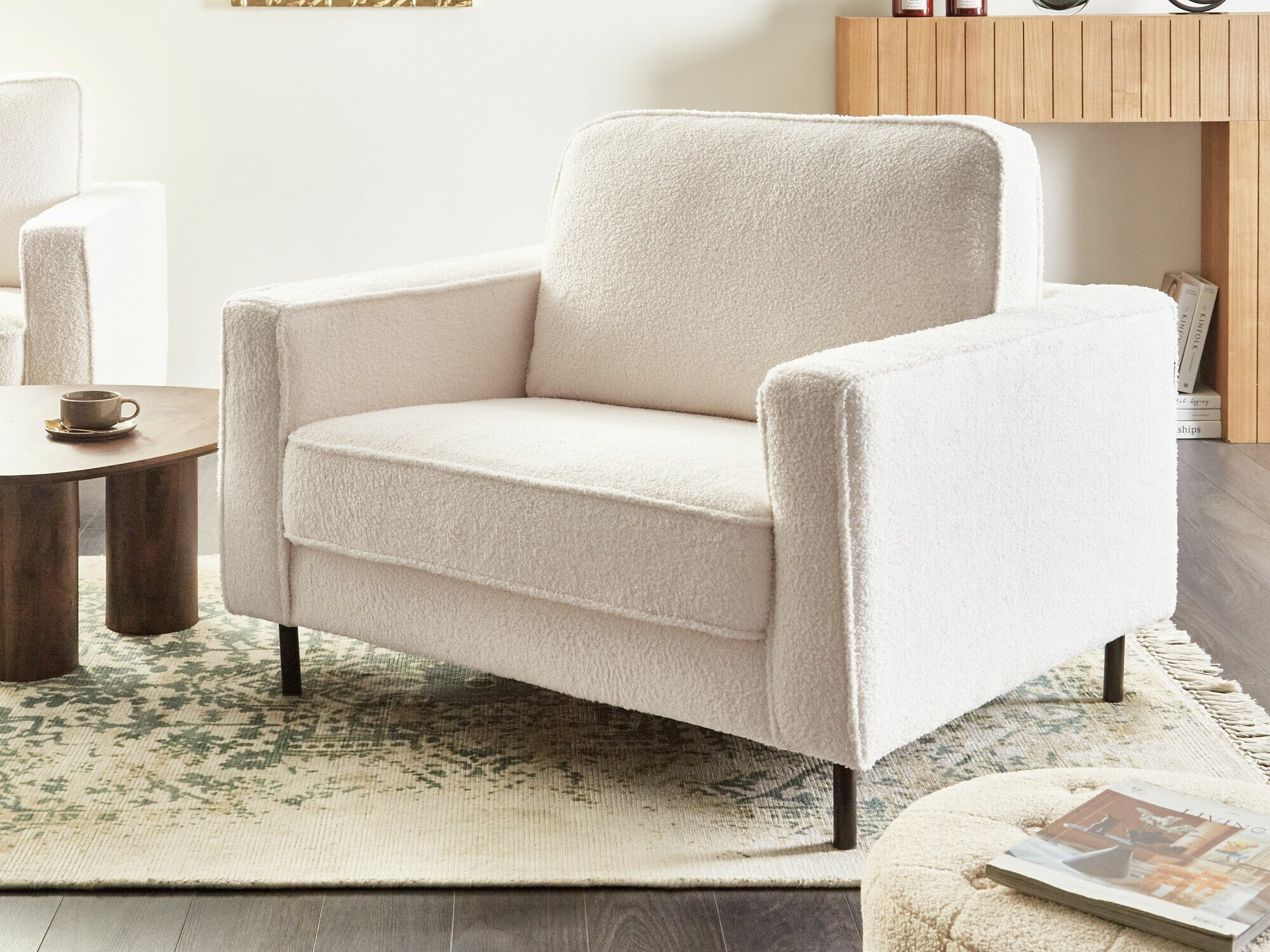 Fotelja Berwyn 766 (Ekru bijela)