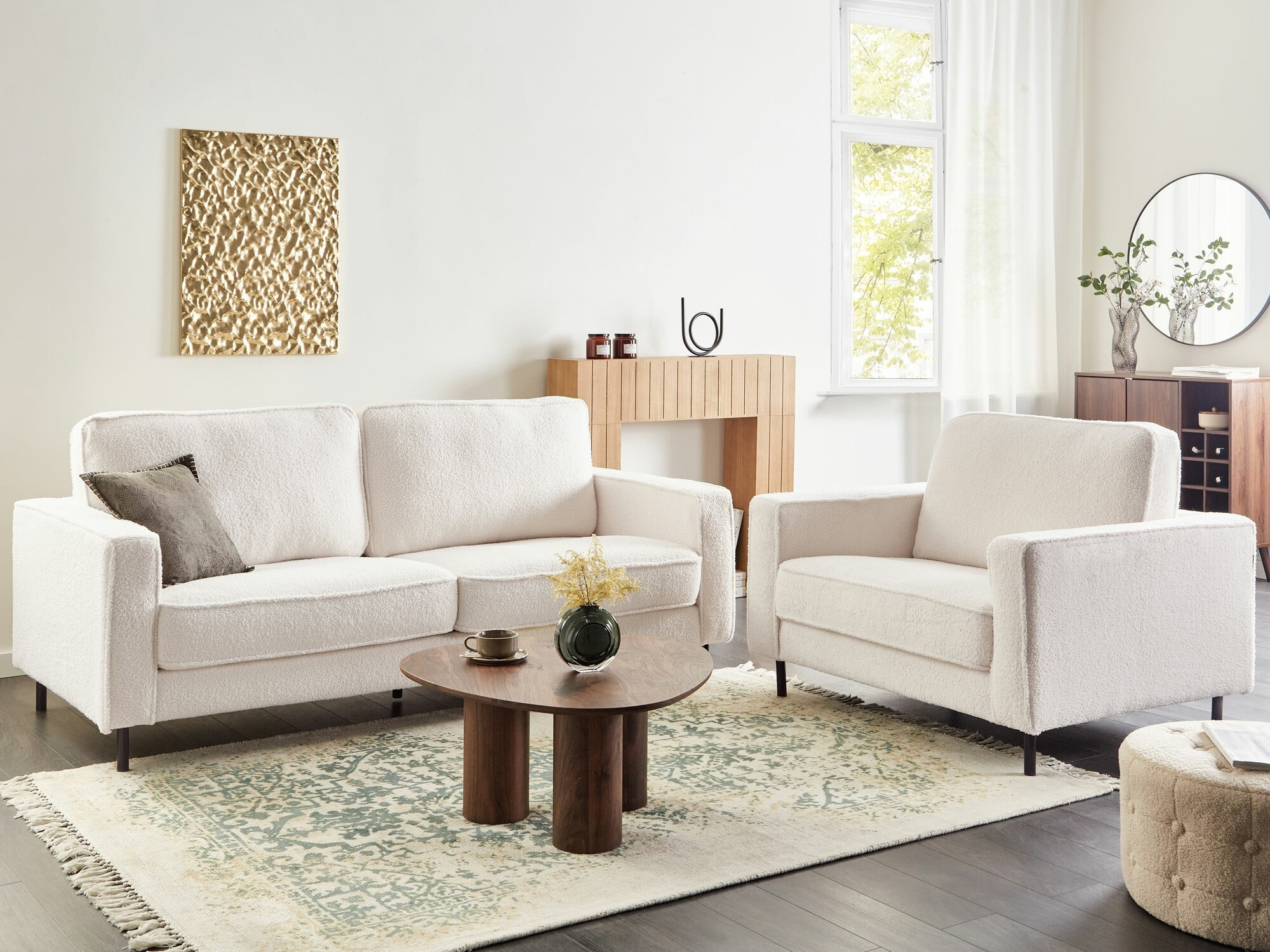 Fotelja Berwyn 766 (Ekru bijela)