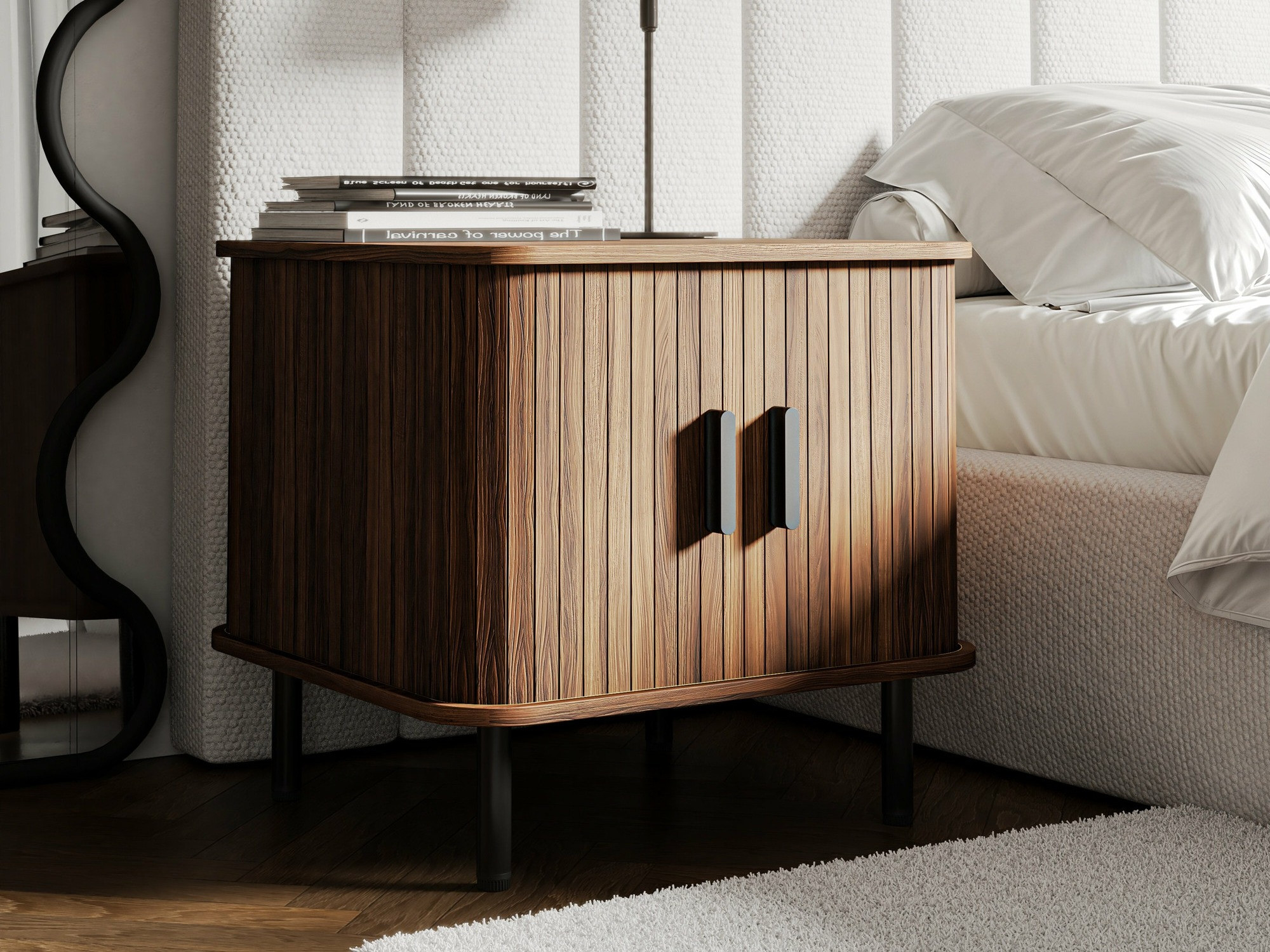 Noćni ormarić Burleson 119 (Orah)