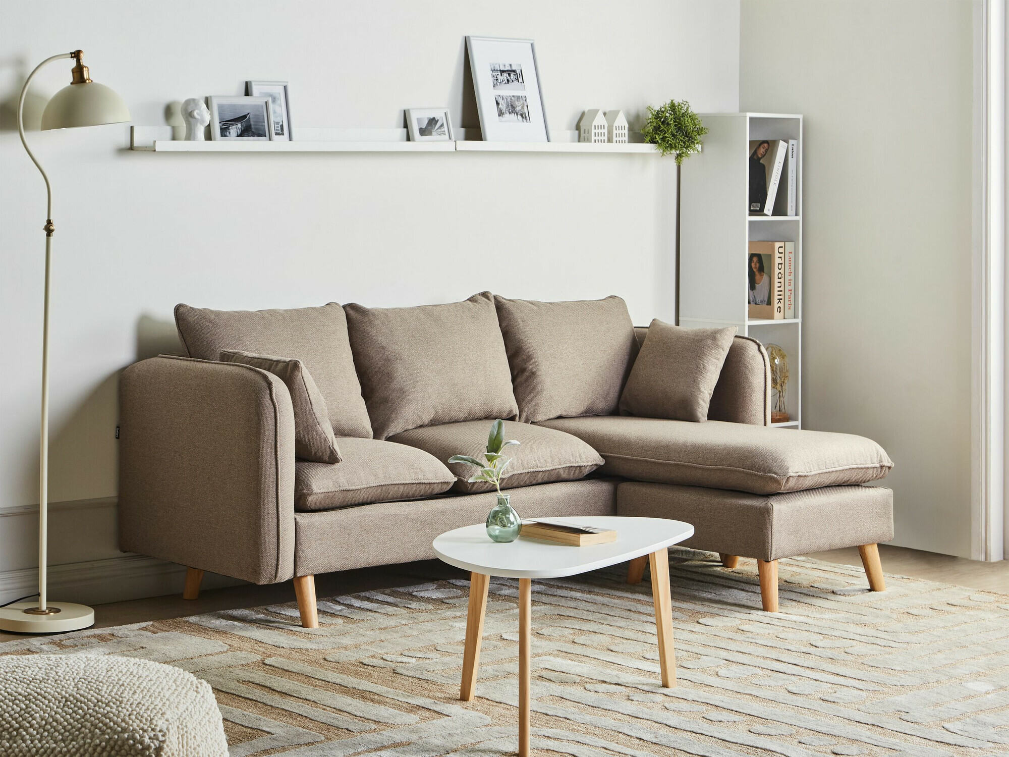 Tapecirani namještaj Berwyn 2696 (Svijetlo smeđa)