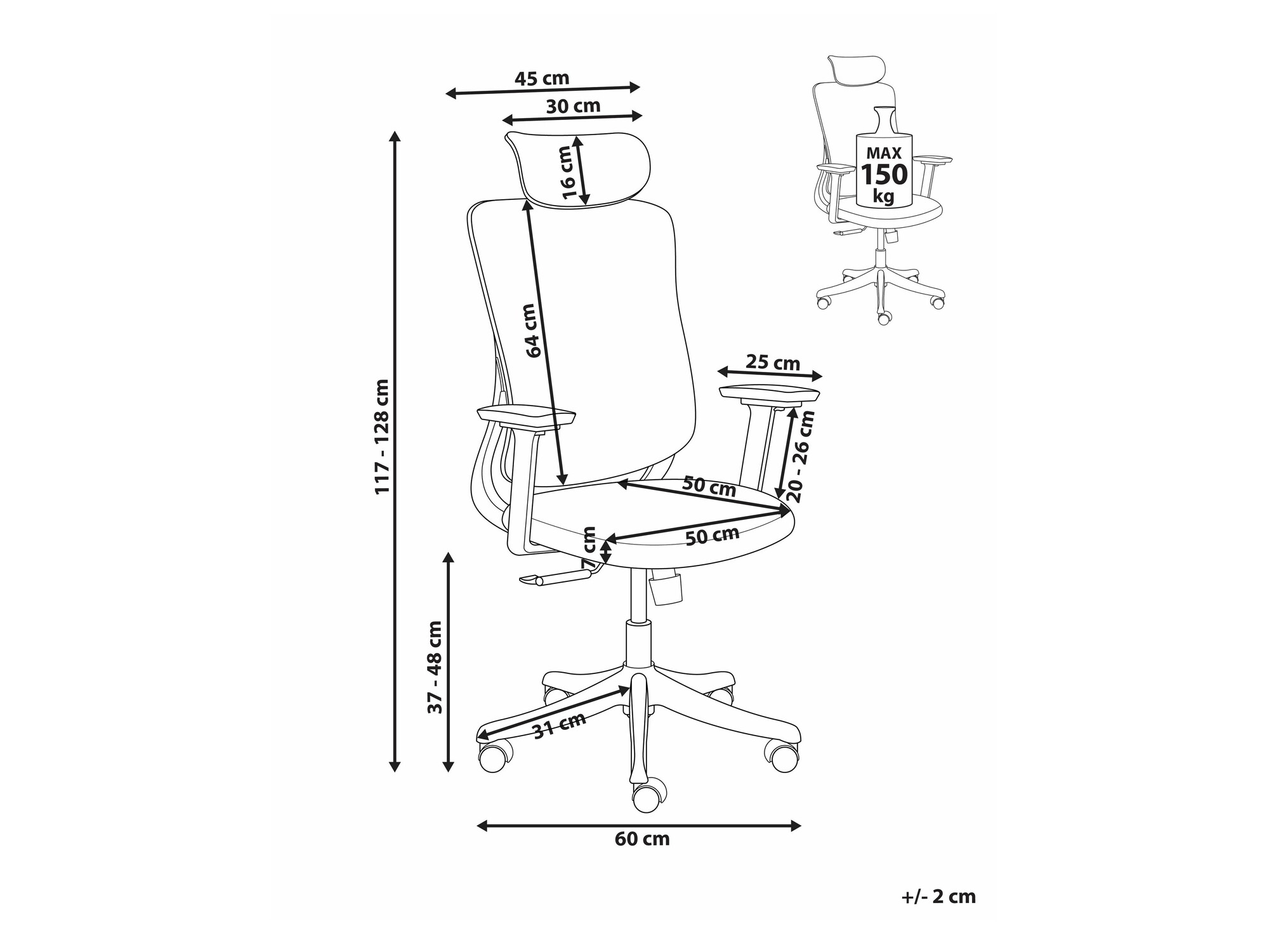 Uredska stolica Berwyn 2695