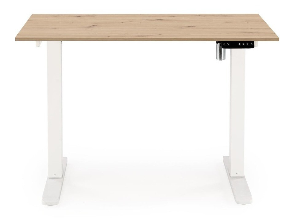 Radni stol podesiv po visini Houston 1704 (Hrast Artisan + Bijela)