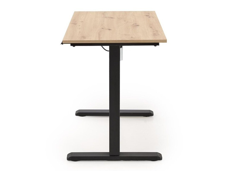 Radni stol podesiv po visini Houston 1704 (Hrast Artisan + Crna)