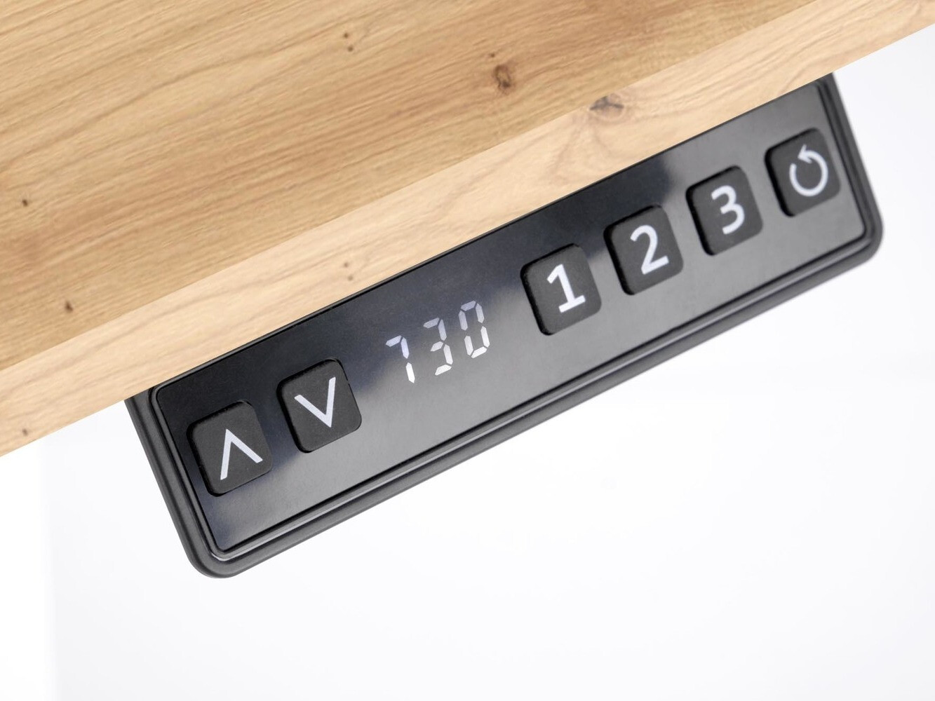 Radni stol podesiv po visini Houston 1704 (Hrast Artisan + Crna)