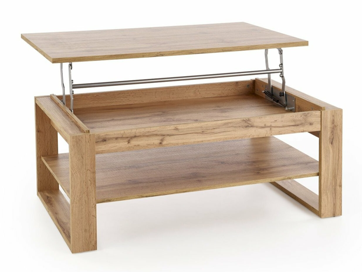 Transformirajući stolić za kavu Houston 1959 (Hrast Artisan + Crna)