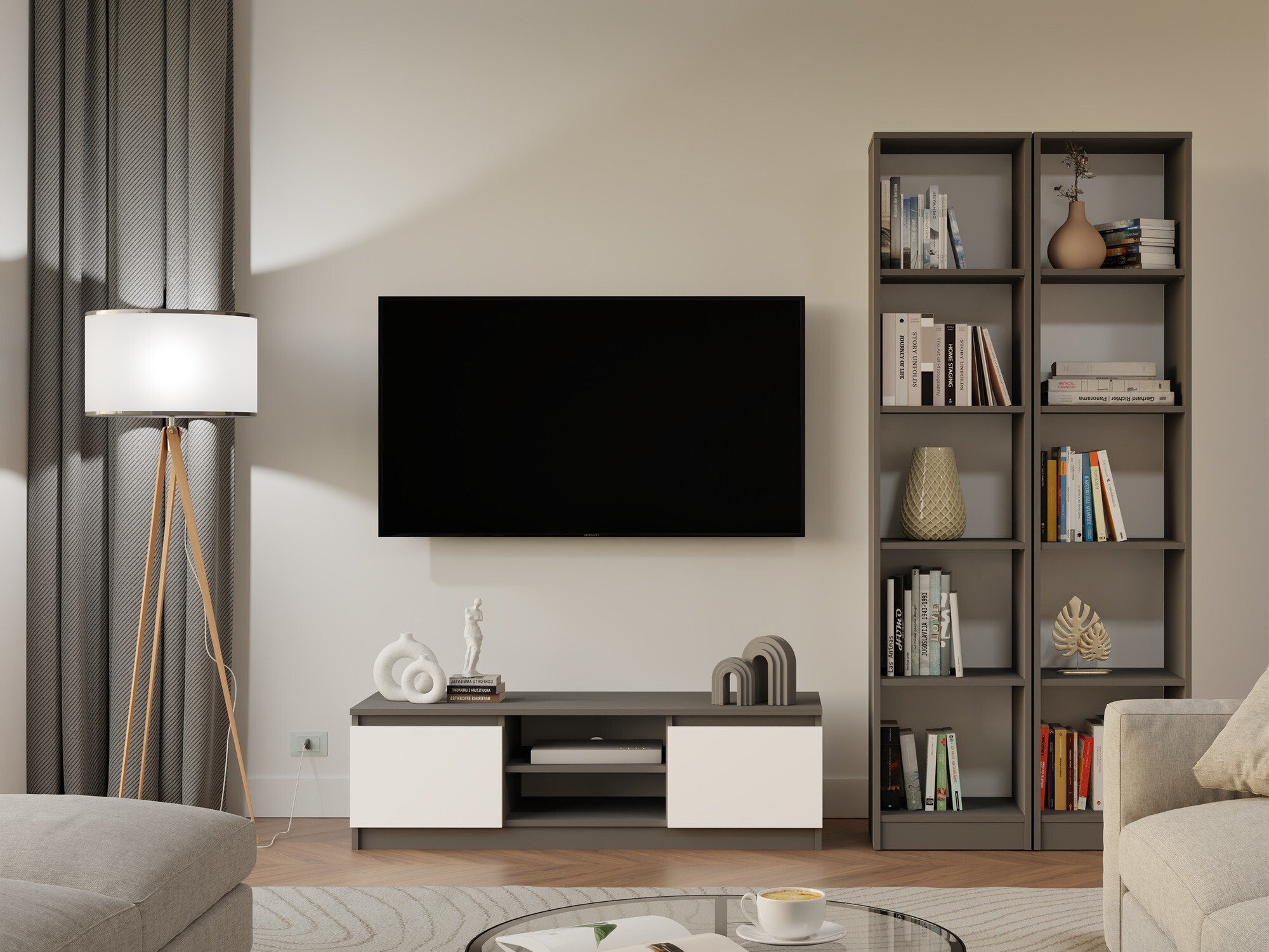 Polica Mandeville 183 (Antracit)