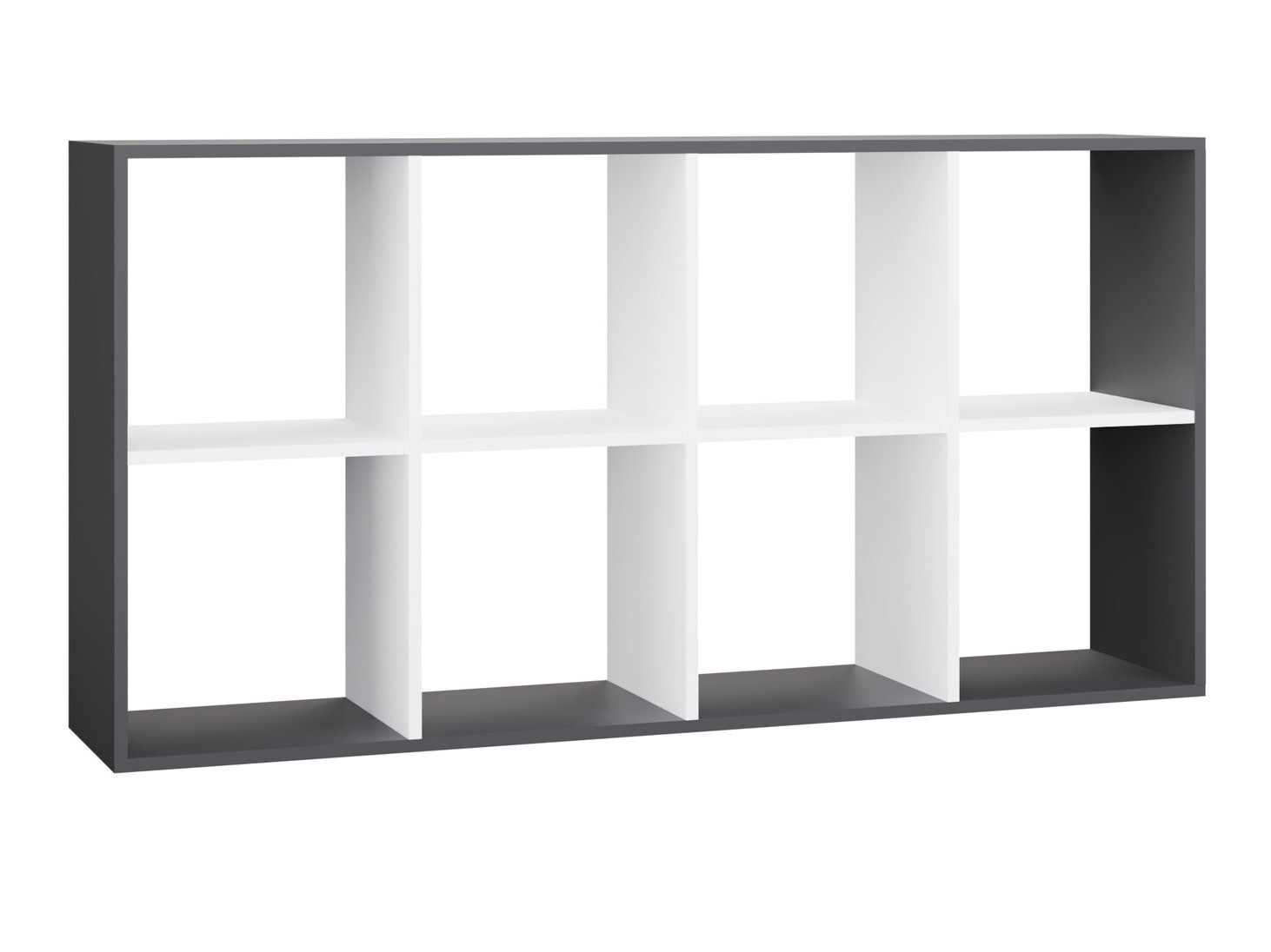 Polica Mandeville 288 (Bijela + Antracit)