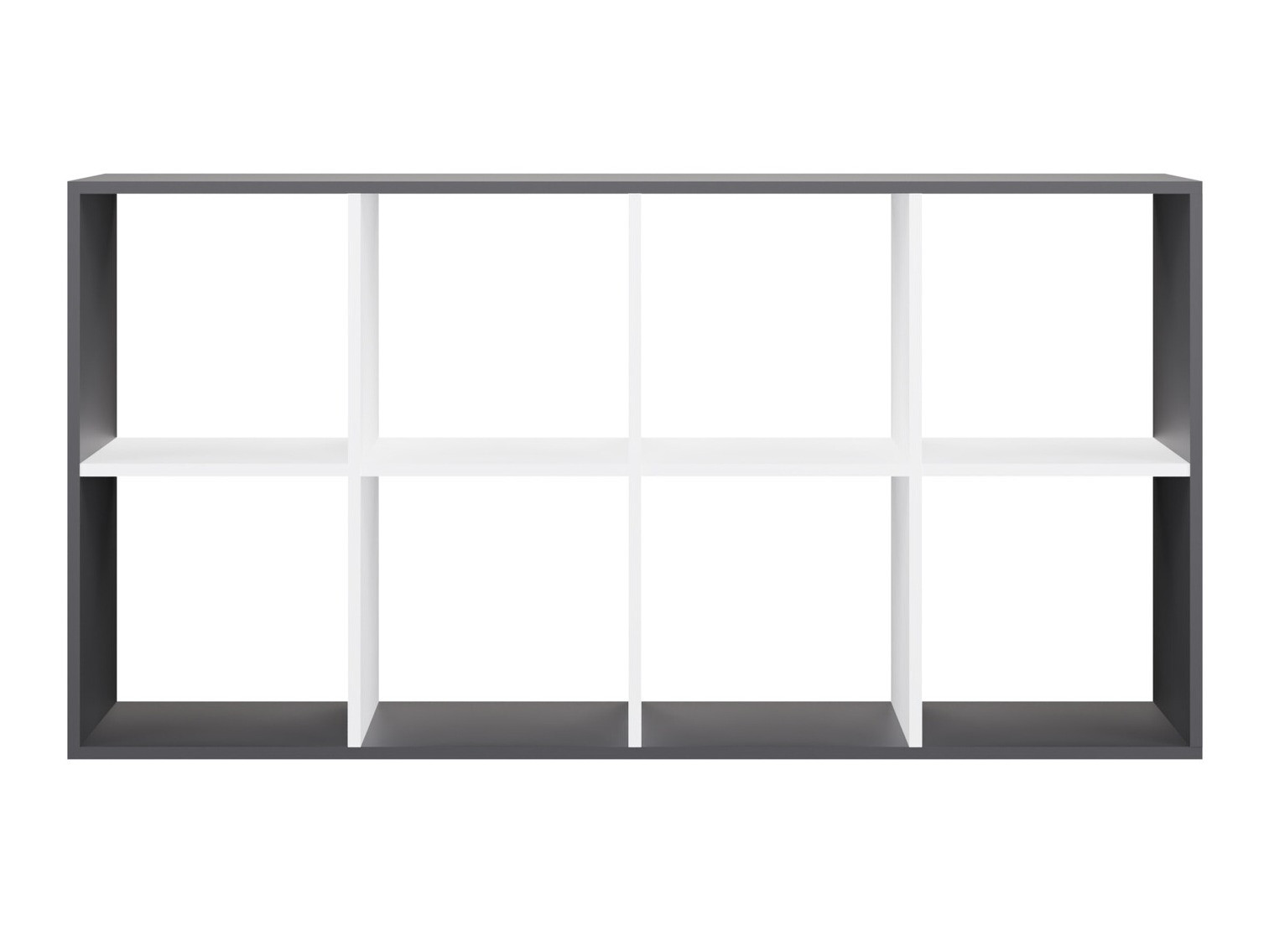 Polica Mandeville 288 (Bijela + Antracit)