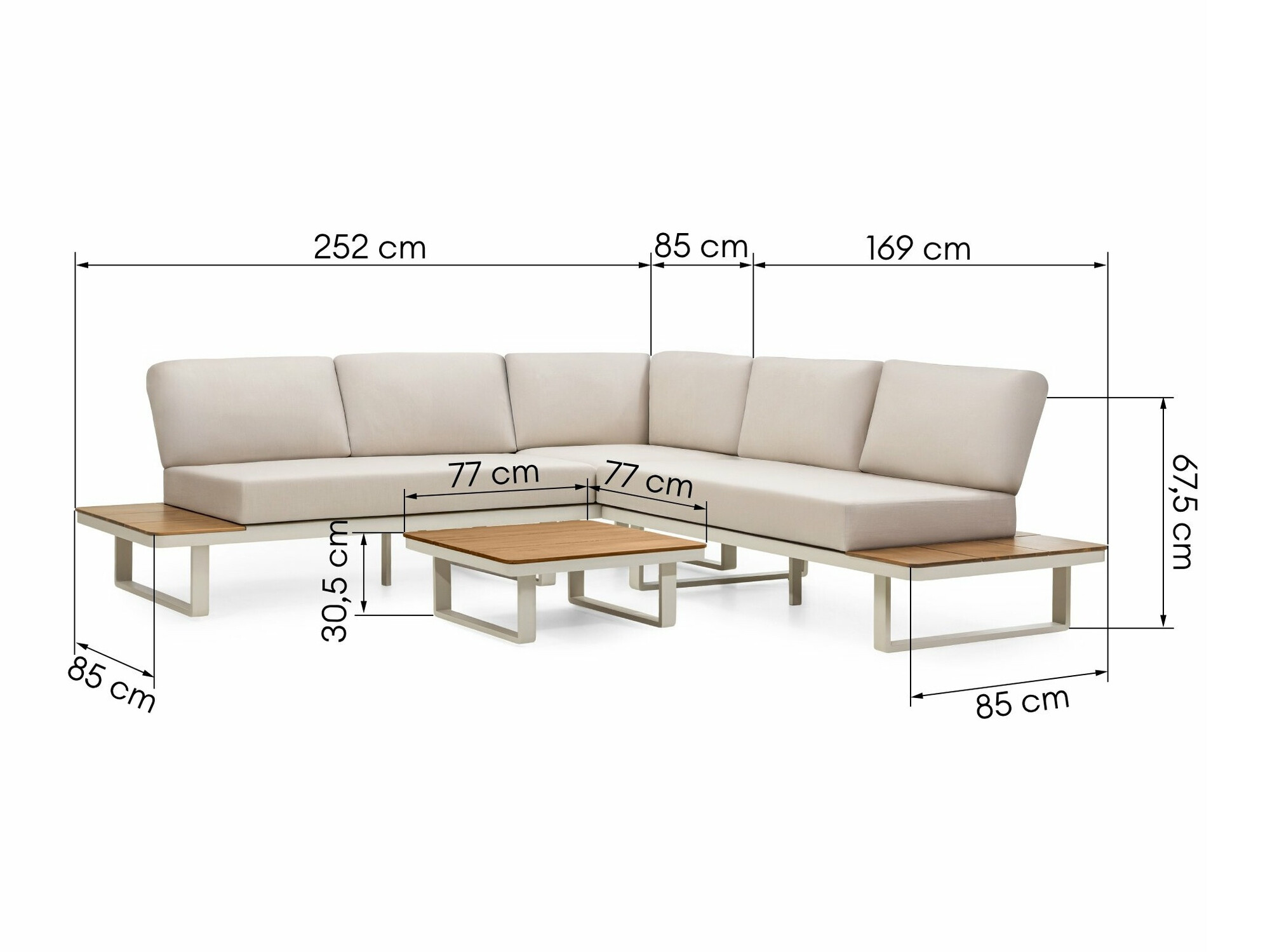 Set vrtnog namještaja Burleson 151