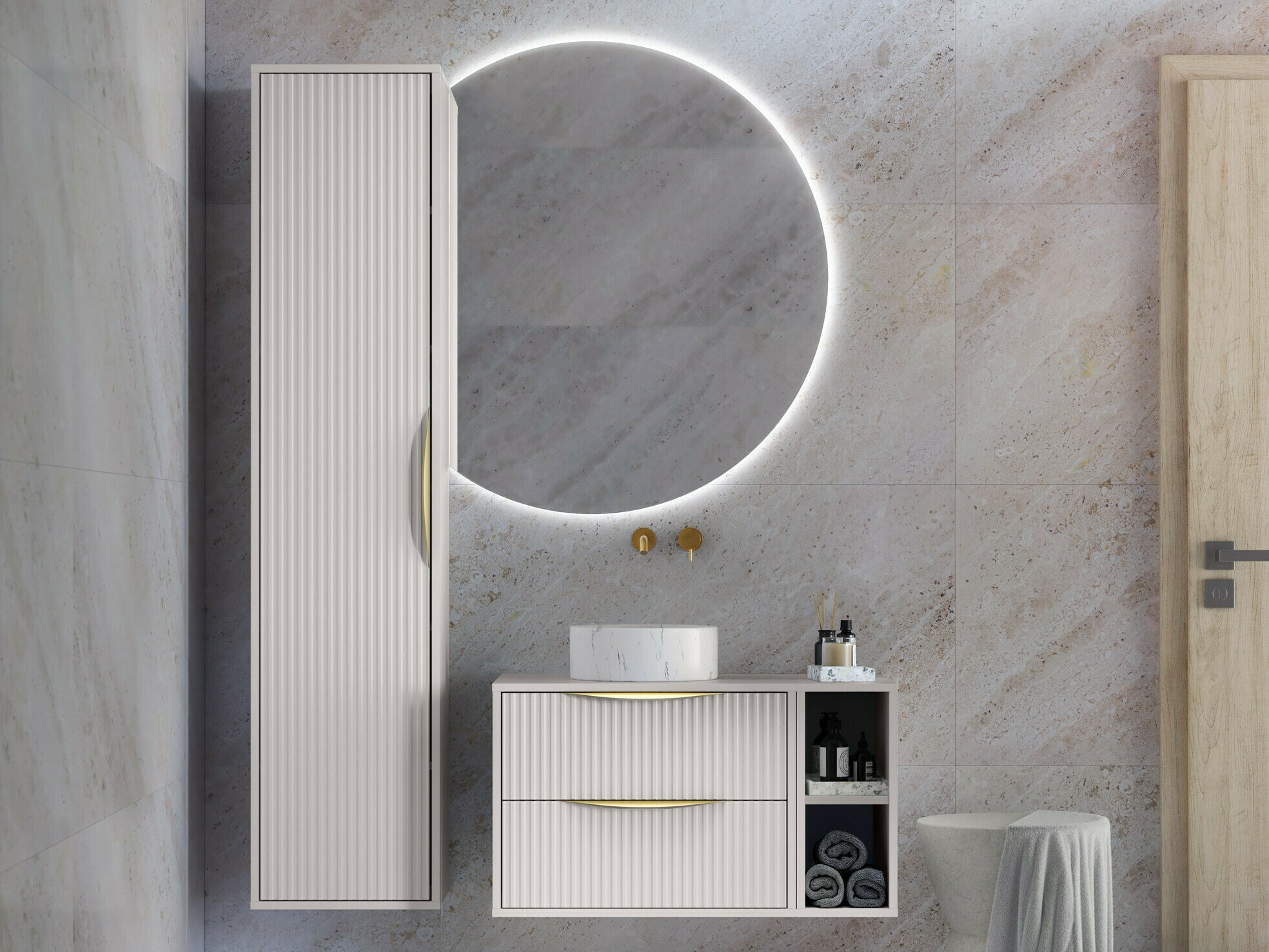 Zidni ormarić Burleson 160 (Kašmir)