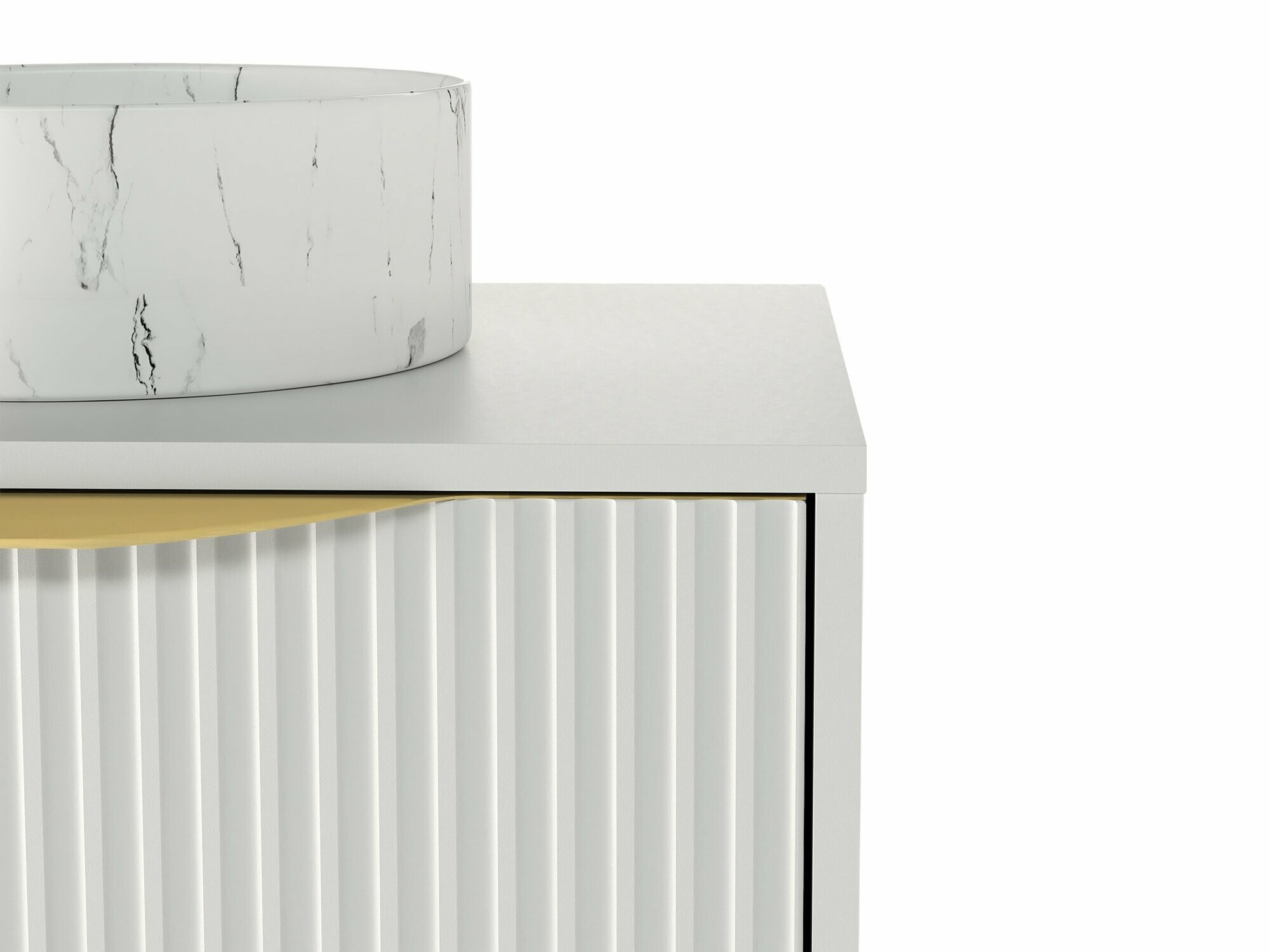 Zidni ormarić za umivaonik Burleson 162 (Bijela)