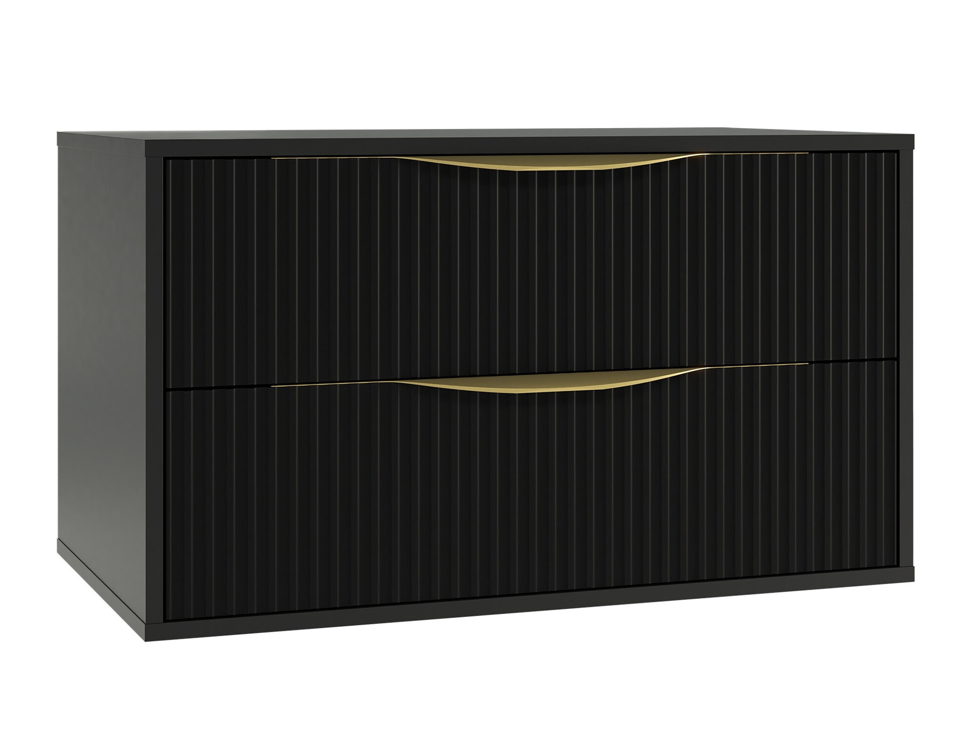 Zidni ormarić za umivaonik Burleson 163 (Crna)