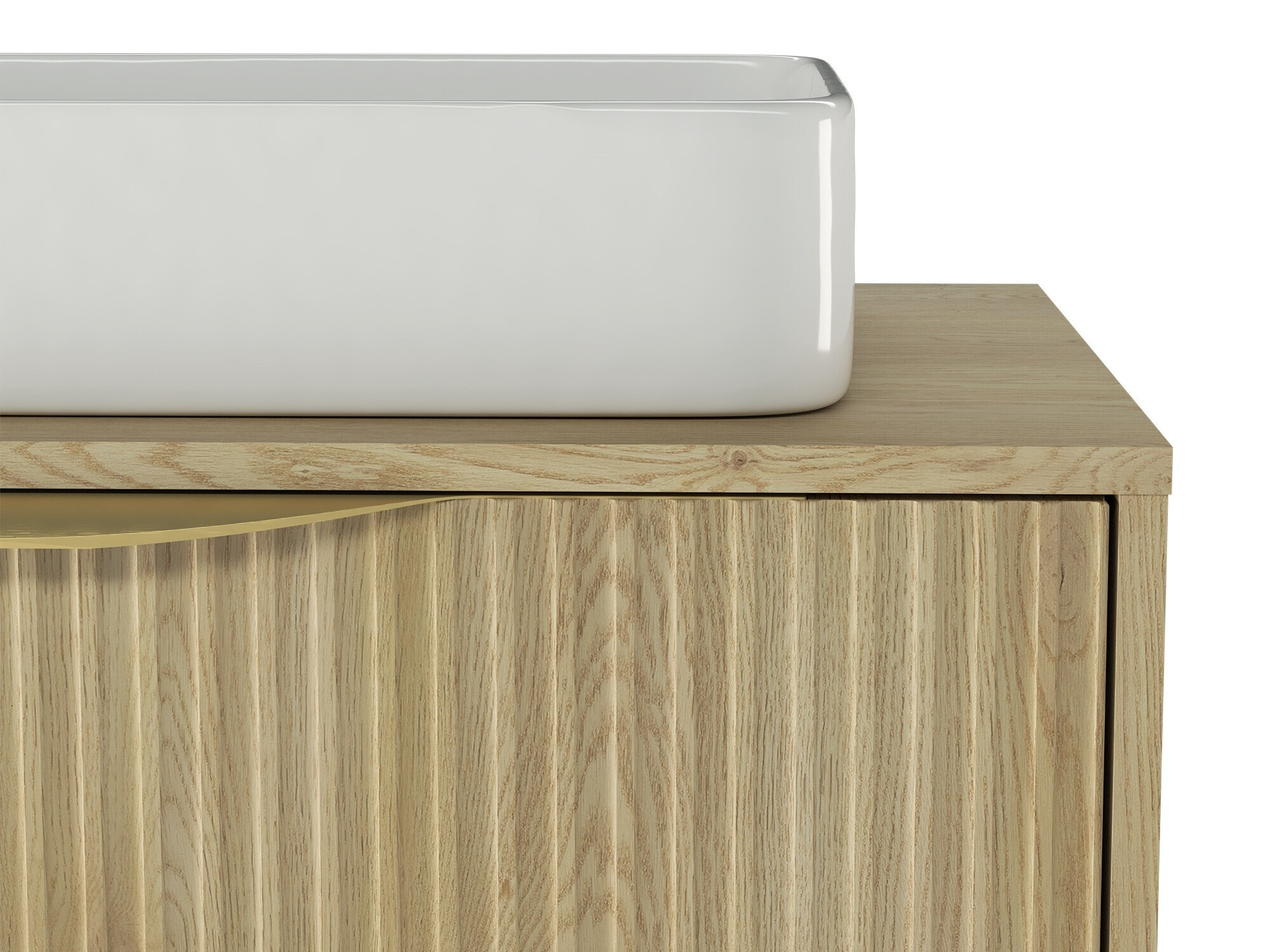 Zidni ormarić za umivaonik Burleson 163 (Hrast)