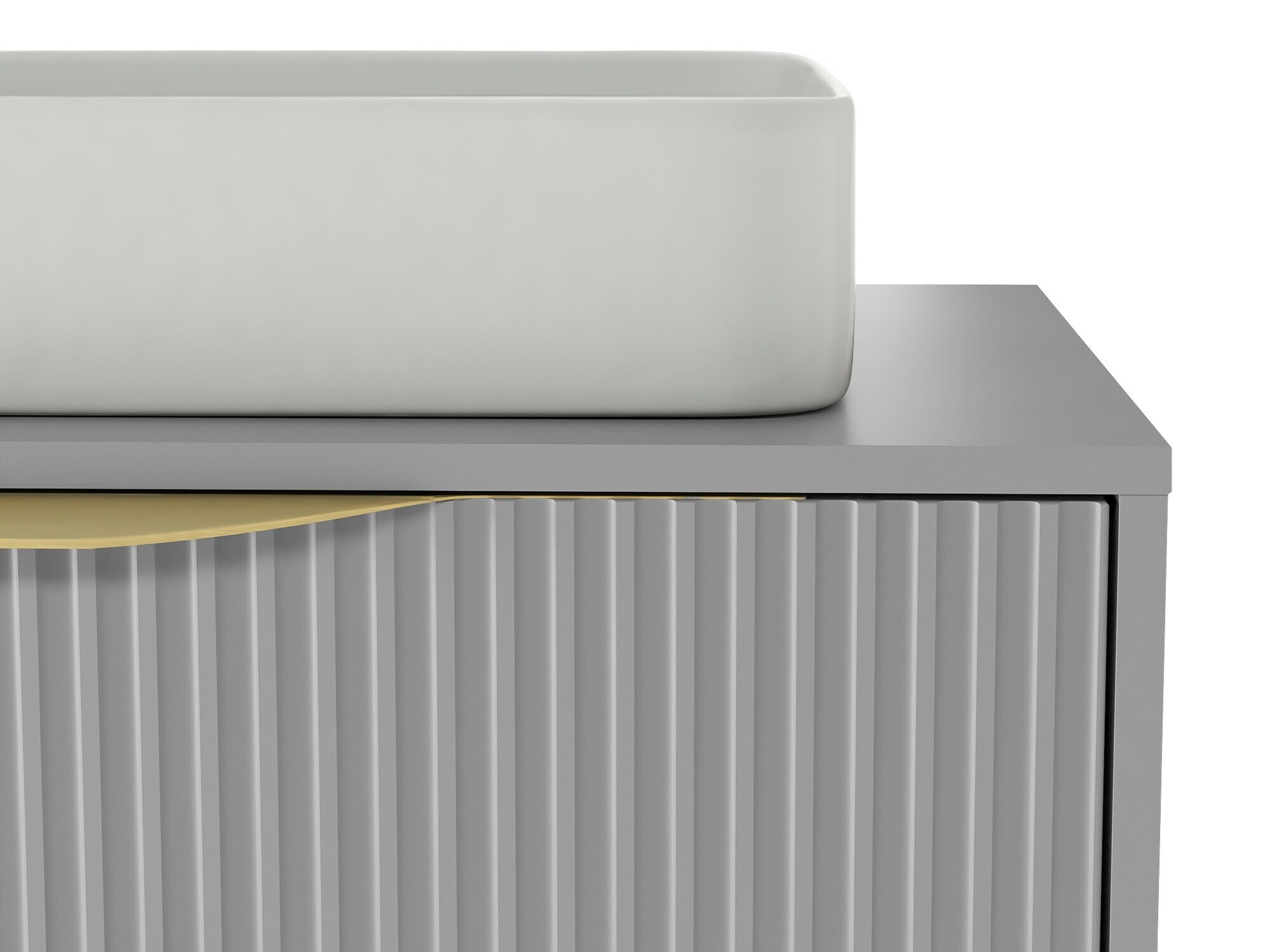 Zidni ormarić za umivaonik Burleson 163 (Siva)