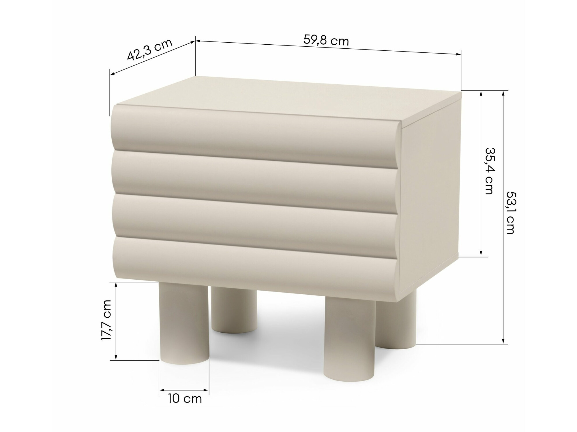 Noćni ormarić Burleson 171