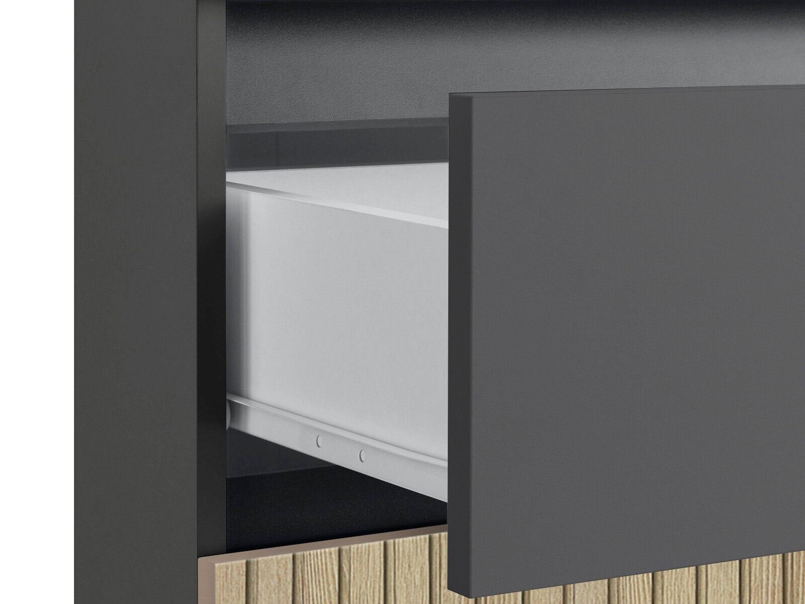 Samostojeći kupaonski ormarić Soncamu 101 (Antracit + Svijetli hrast)