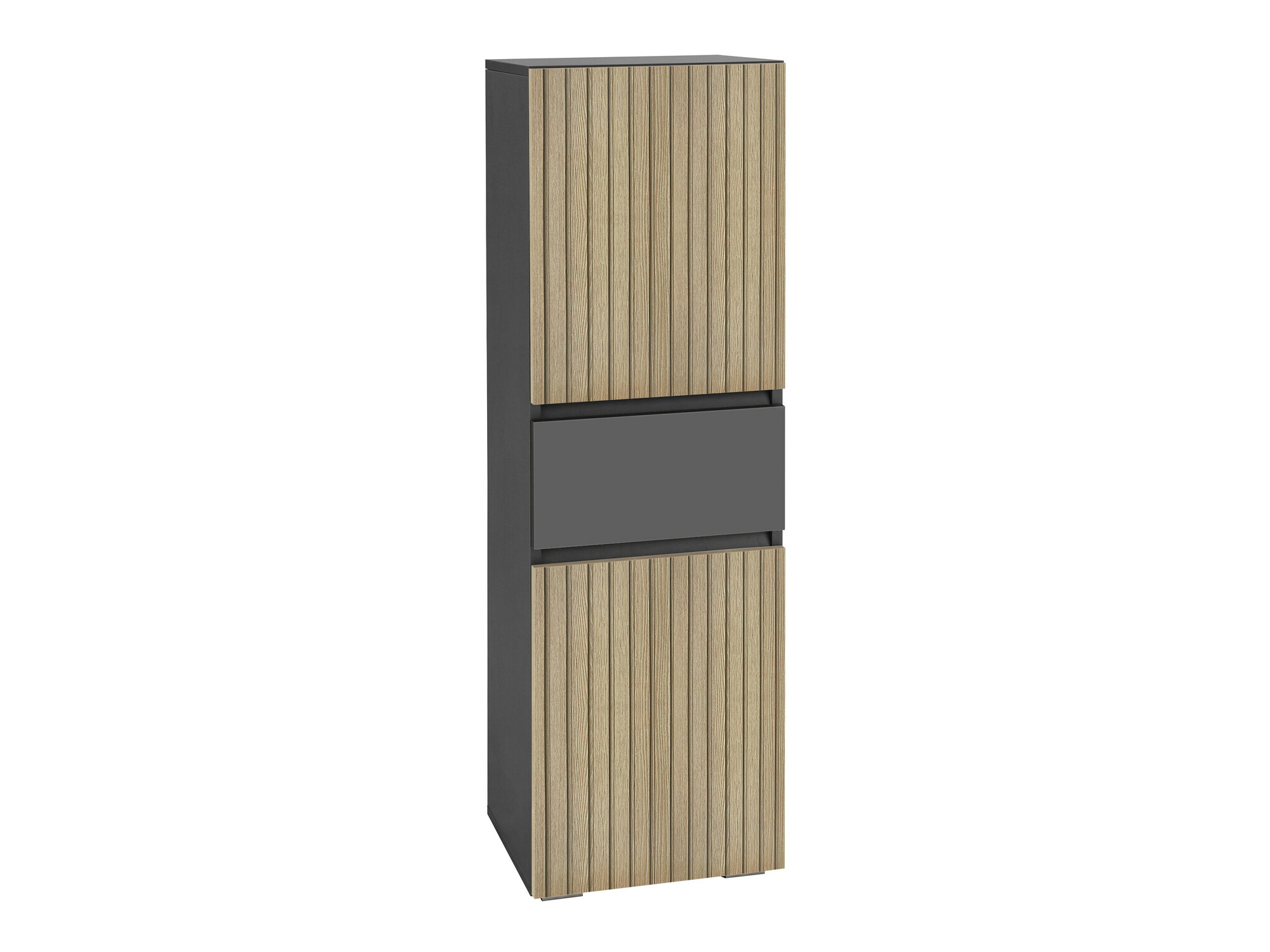 Samostojeći kupaonski ormarić Soncamu 102 (Antracit + Svijetli hrast)