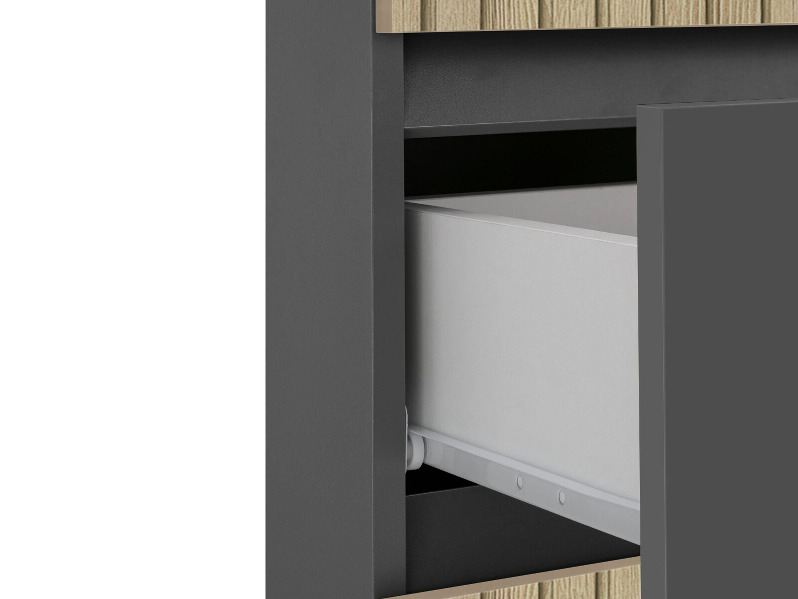 Samostojeći kupaonski ormarić Soncamu 102 (Antracit + Svijetli hrast)