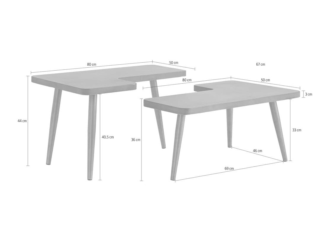Set stolića za kavu Denton 1466