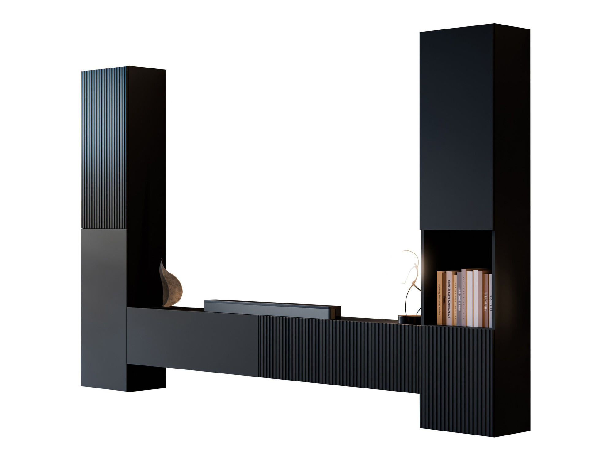 Set za dnevni boravak Calveru 105 (Crna)