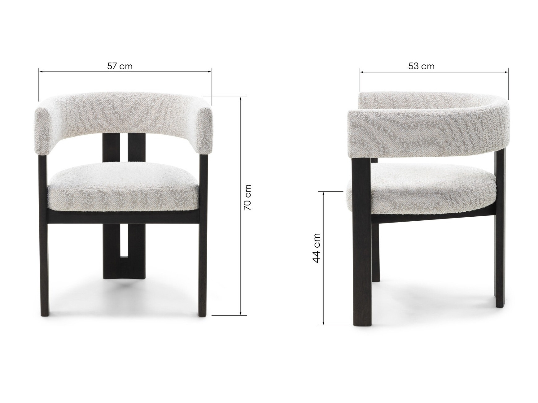 Stolica Burleson 176 (Bež + Tamno smeđa)