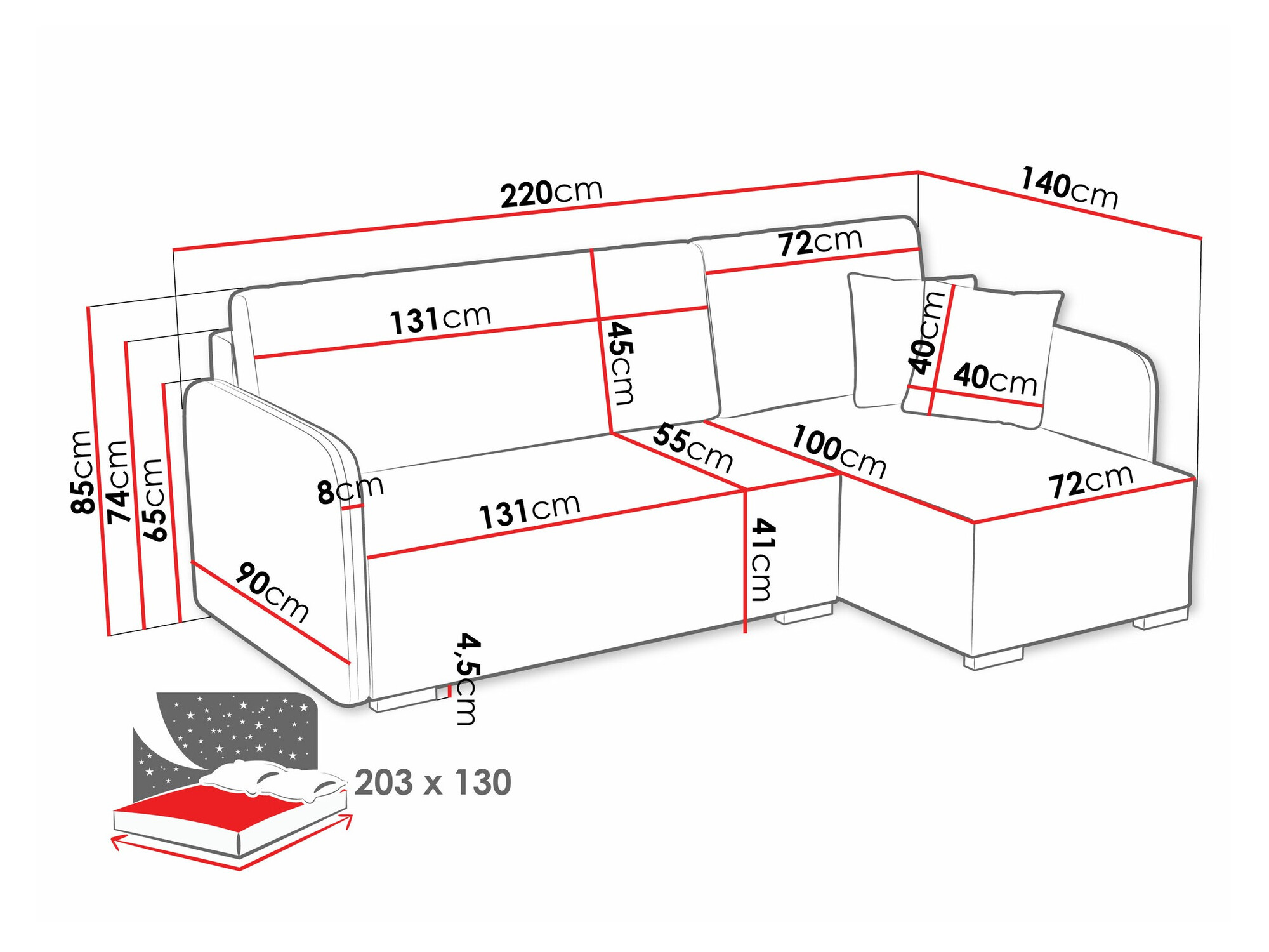 Kutna garnitura Columbus 245 (Velo 626)