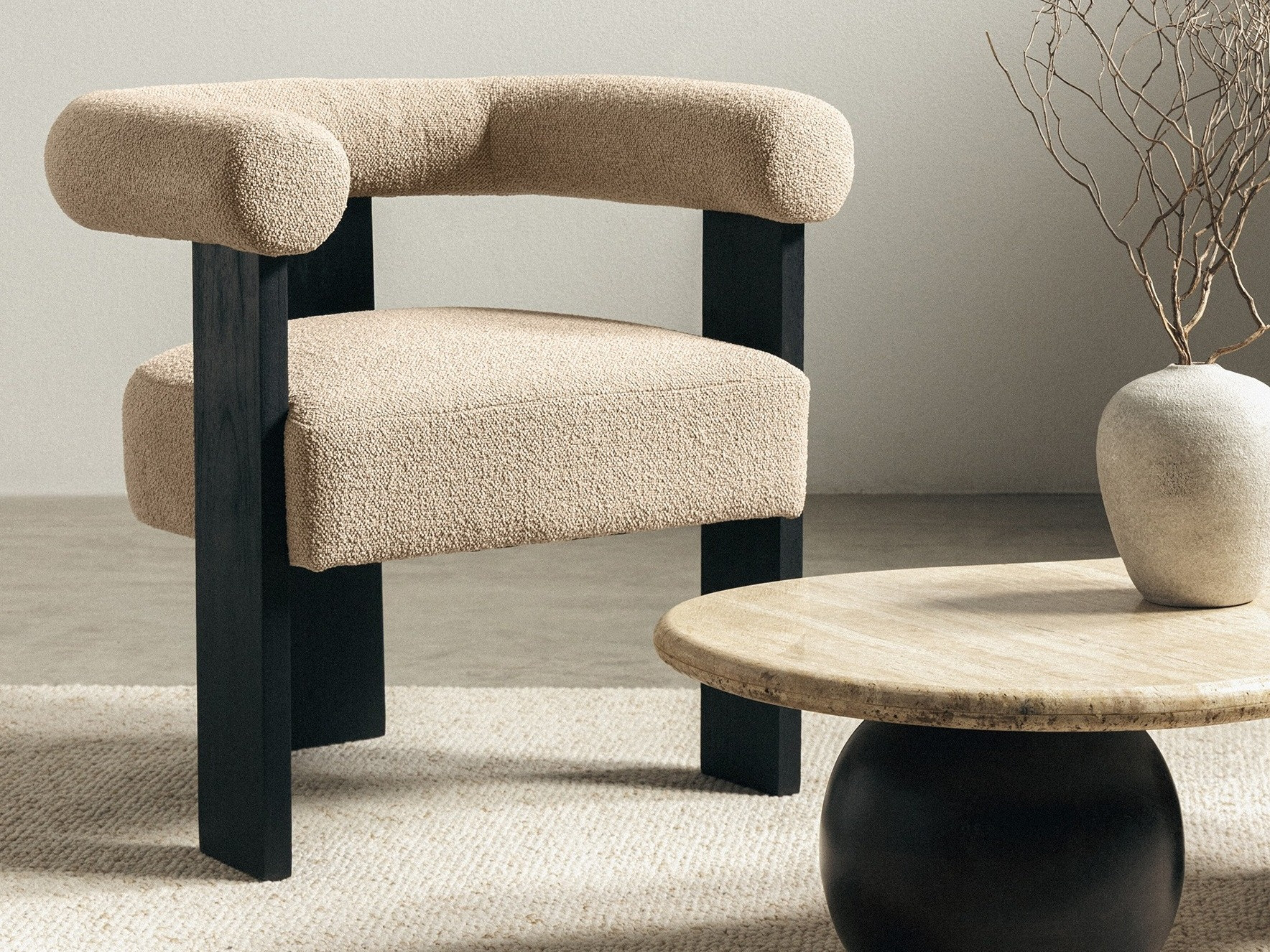 Stolica Burleson 184 (Bež + Crna)