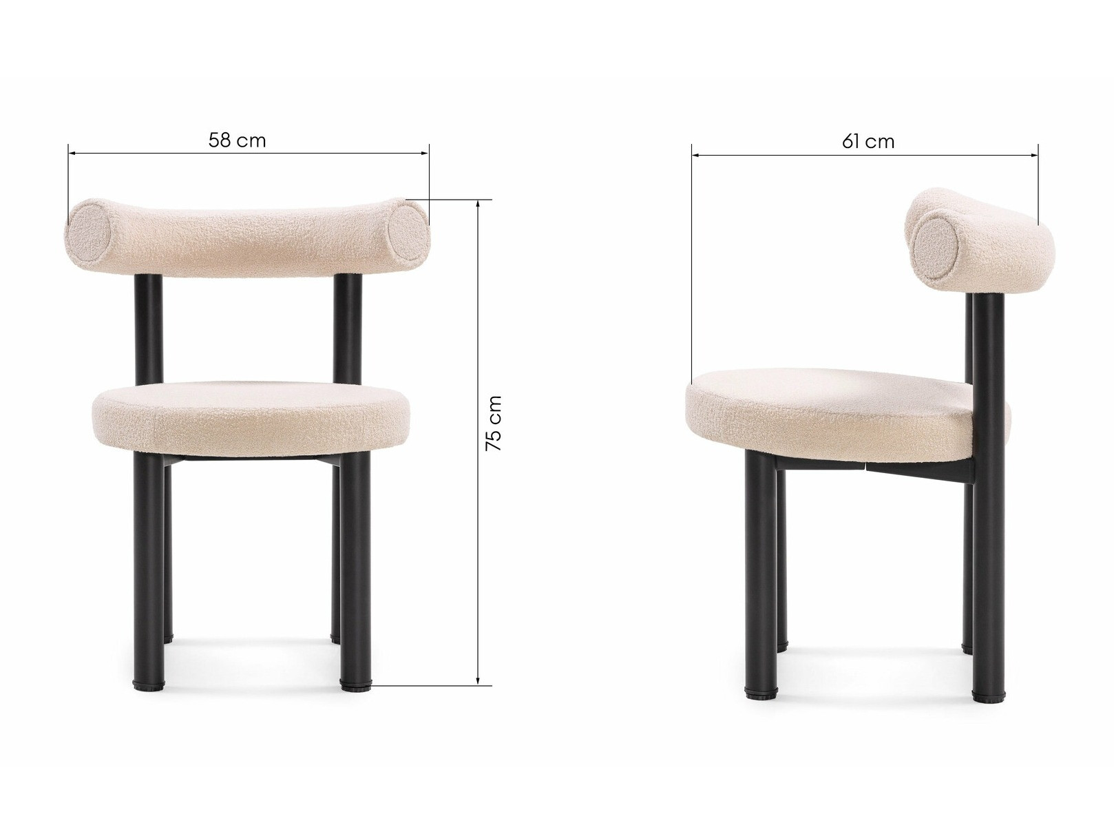 Stolica Burleson 187 (Kašmir + Crna)