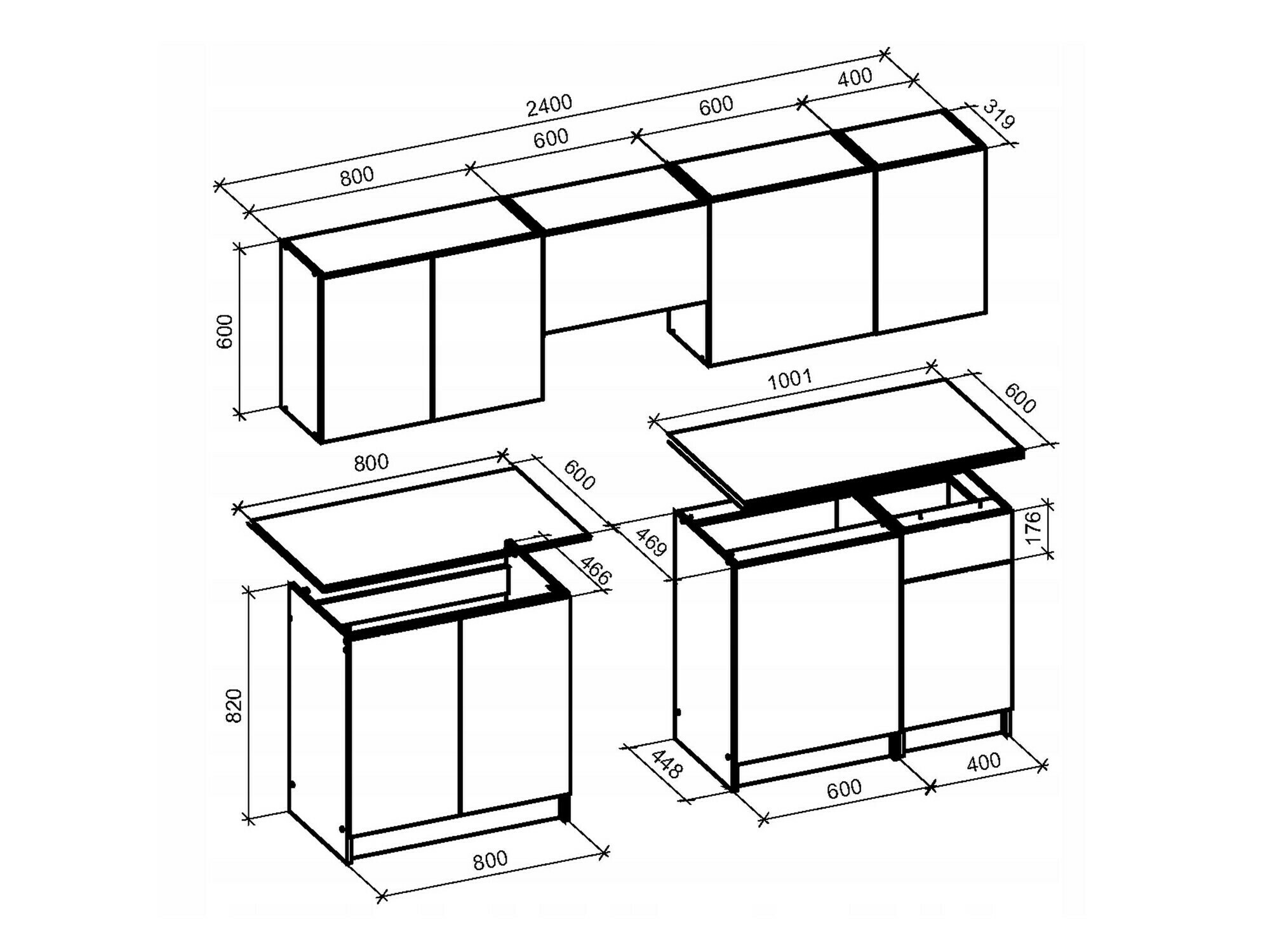 Kuhinjski set Houston 1970