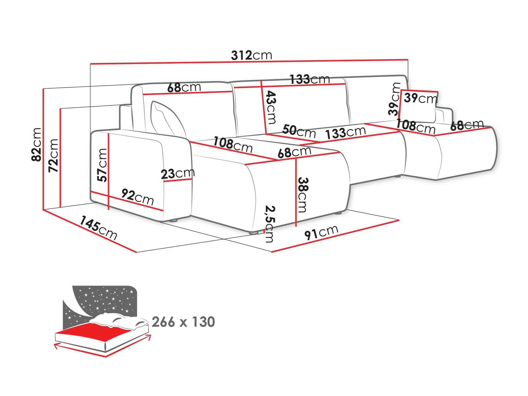 Kutna garnitura Shelton 103 (Lima 50)