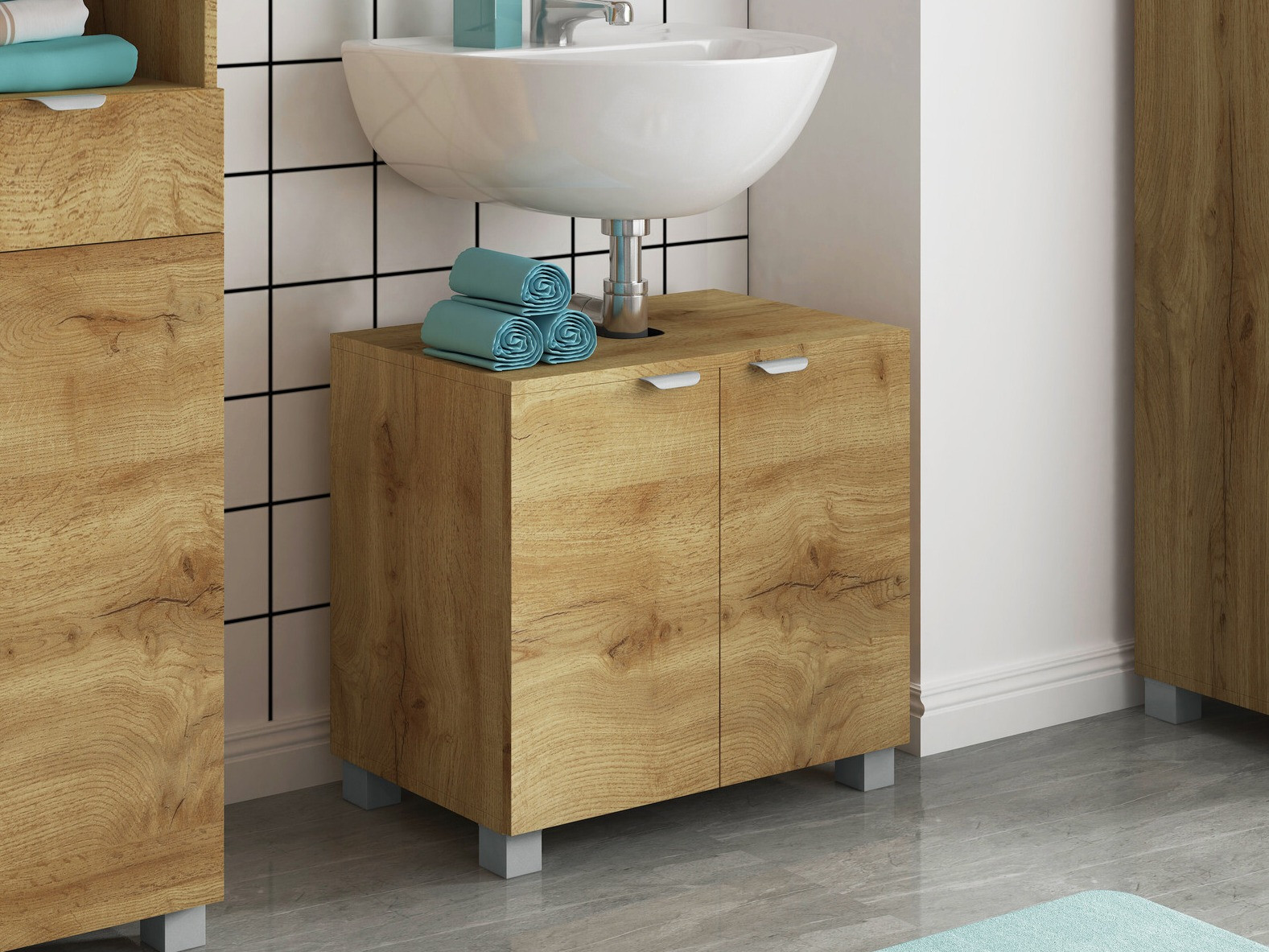 Samostojeći kupaonski ormarić za umivaonik Denton 1469