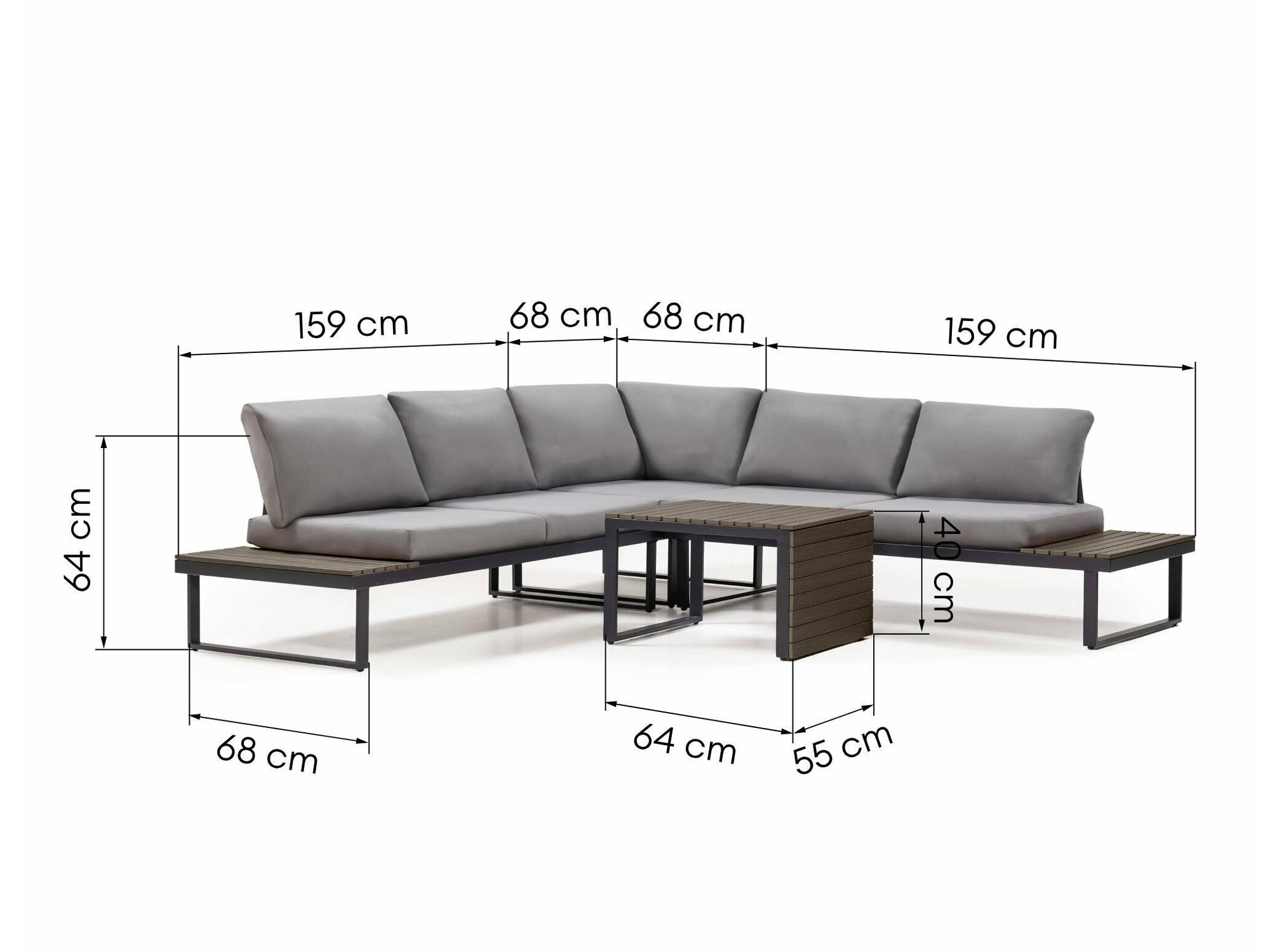 Set vrtnog namještaja Burleson 207