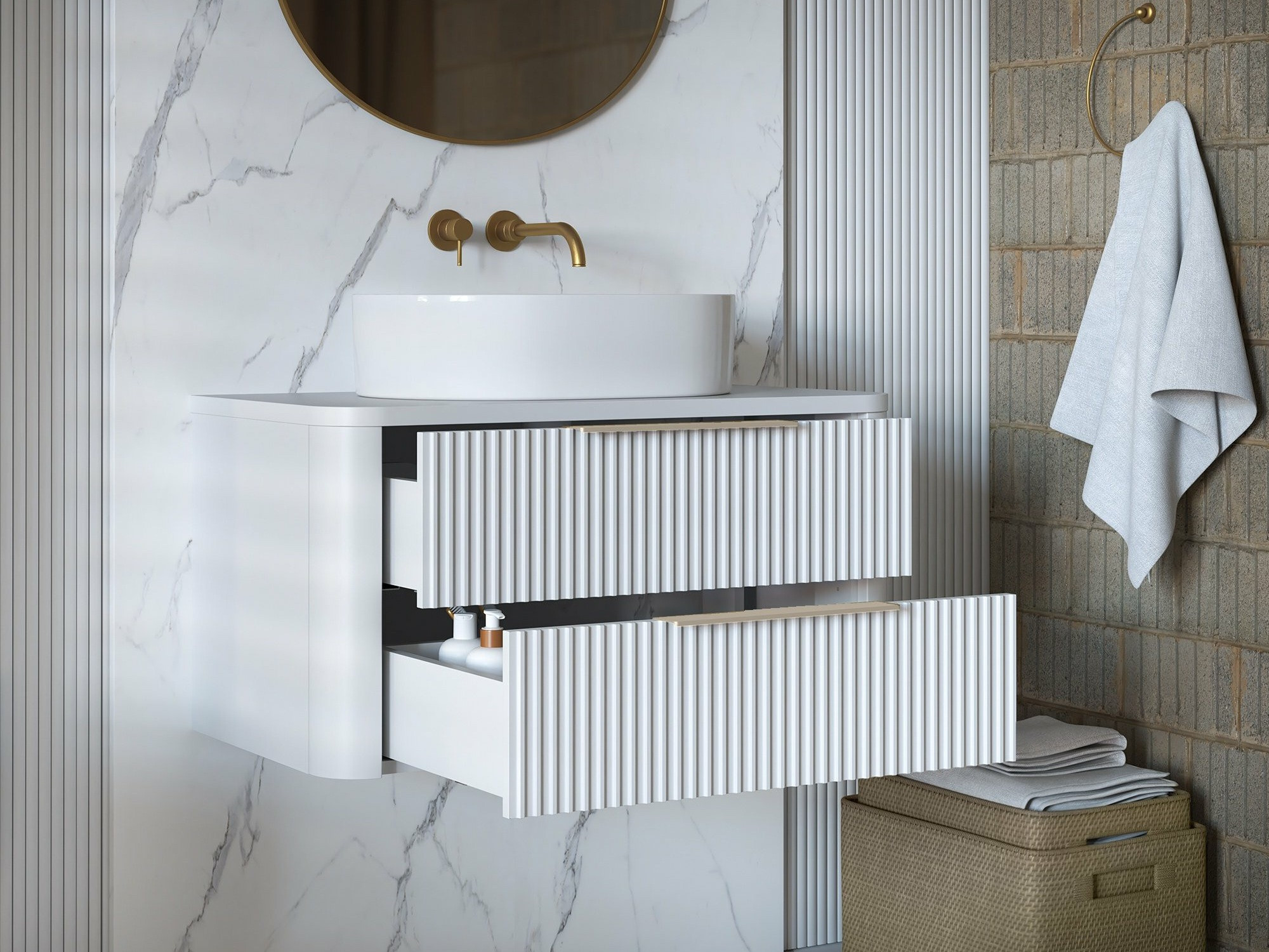 Zidni ormarić za umivaonik Burleson 203